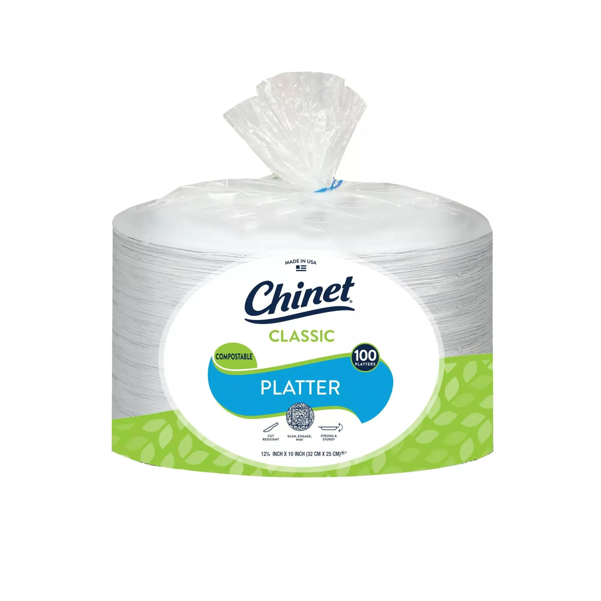 Chinet Classic Platters, 100 ct.