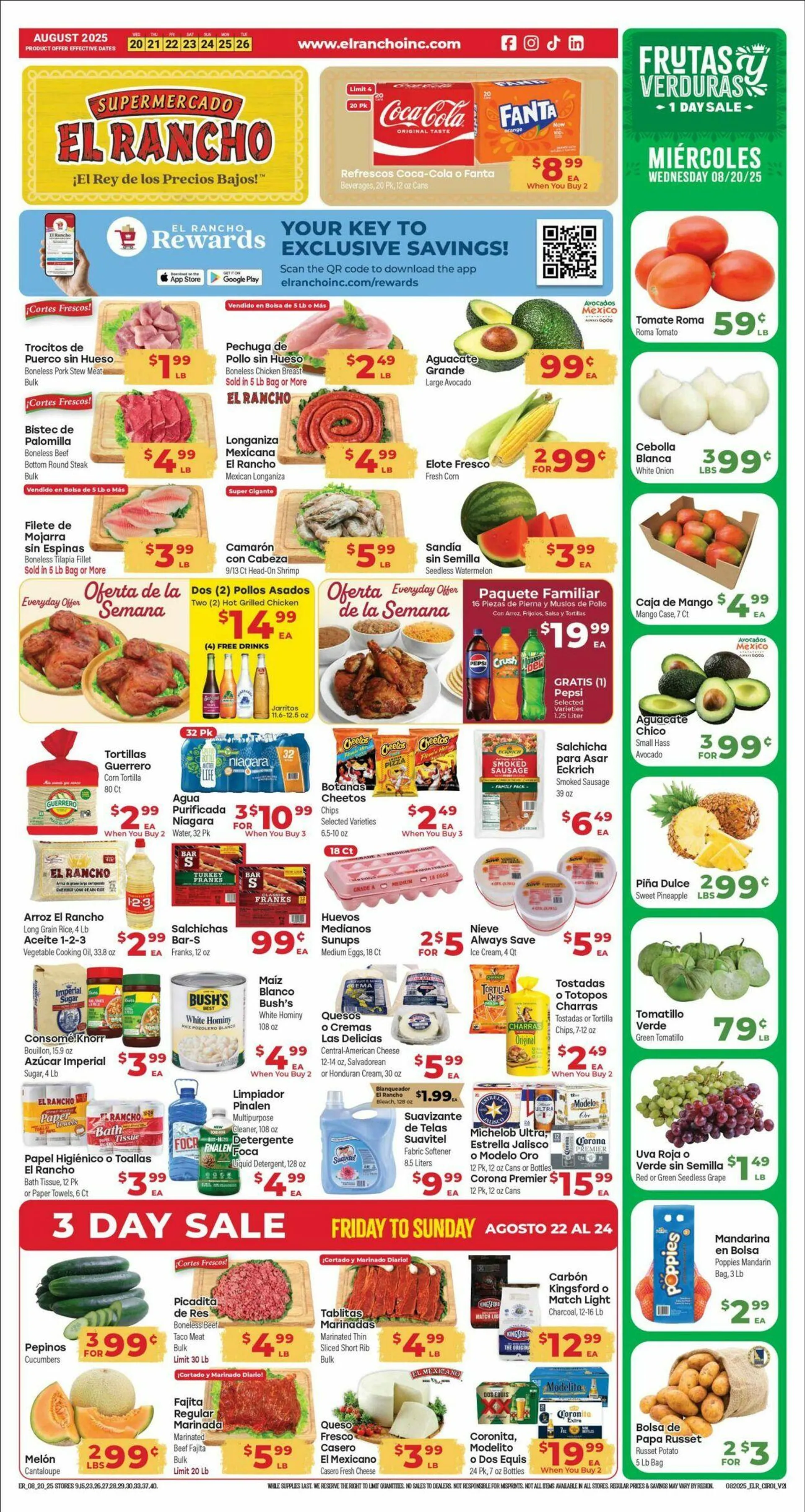 Weekly ad El Rancho from August 20 to August 26 2025 - Page 1