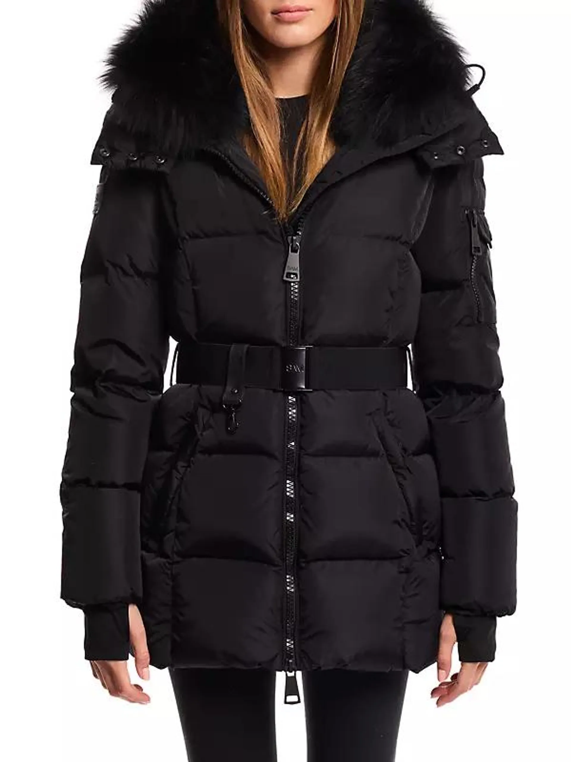 Luxe Soho Belted Down Jacket