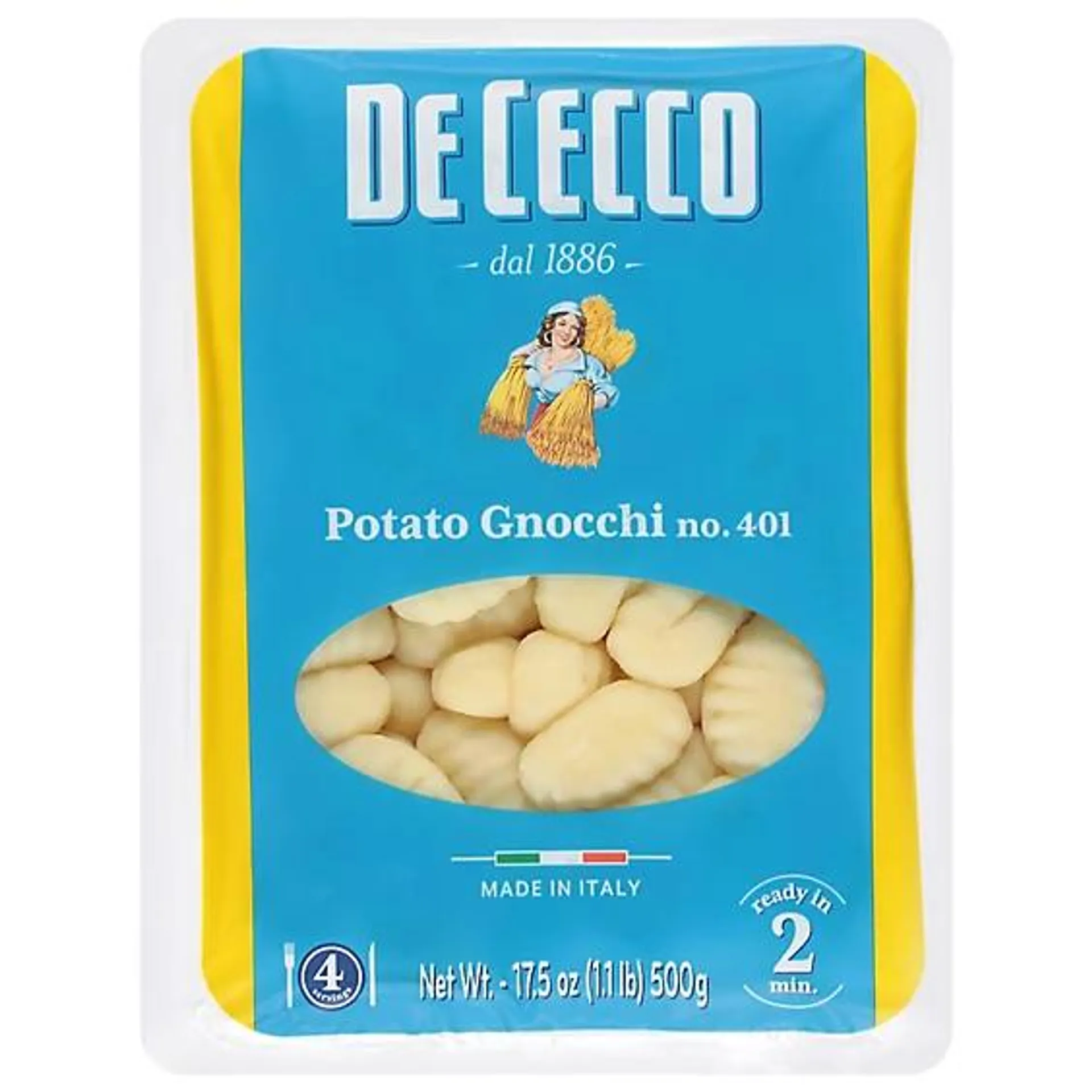 De Cecco Potato Gnocchi No. 401 Pack - 17.5 Oz