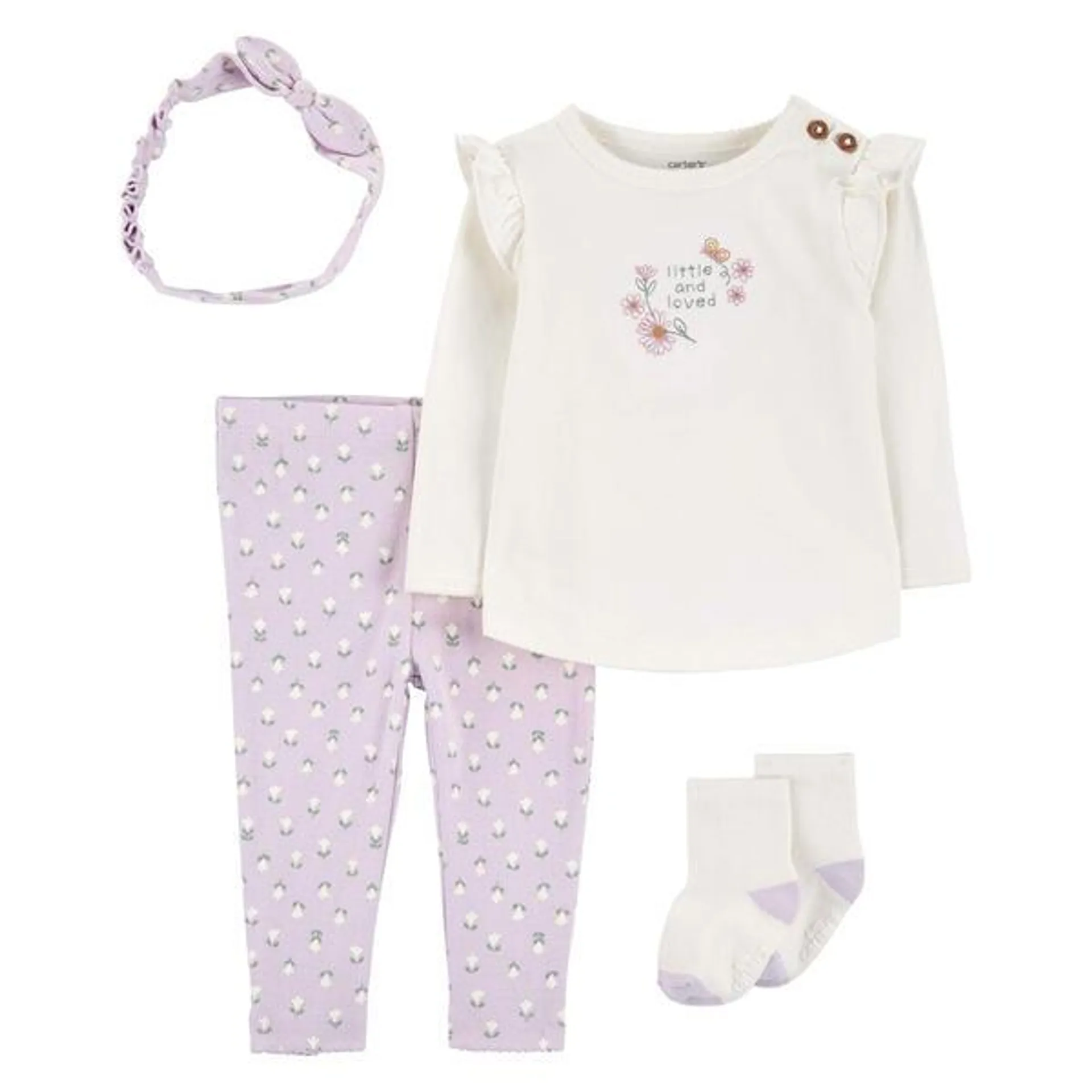 Baby Girl (NB-12M) Carter’s® 4pc. Little Loved Floral Set