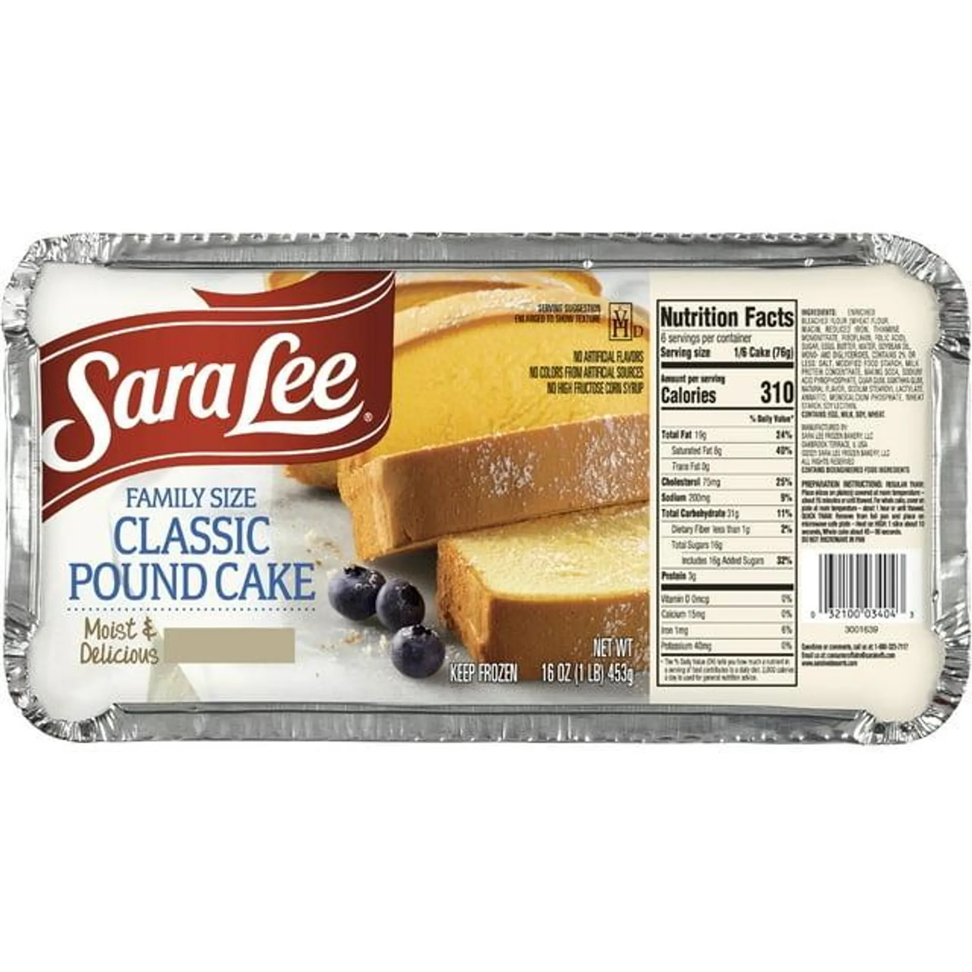 Sara Lee® Pound Cake Family Classic