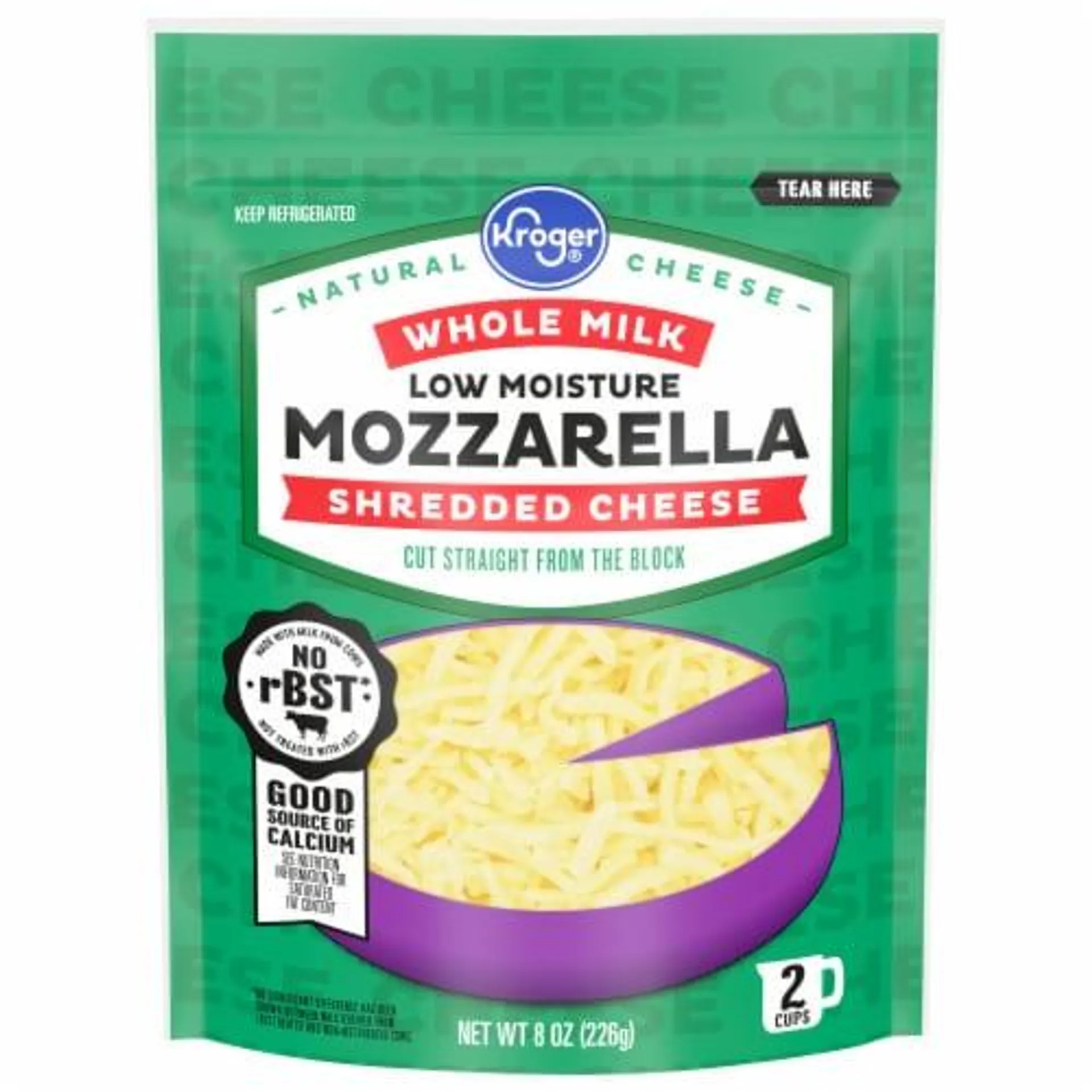 Kroger® Whole Milk Mozzarella Shredded Cheese