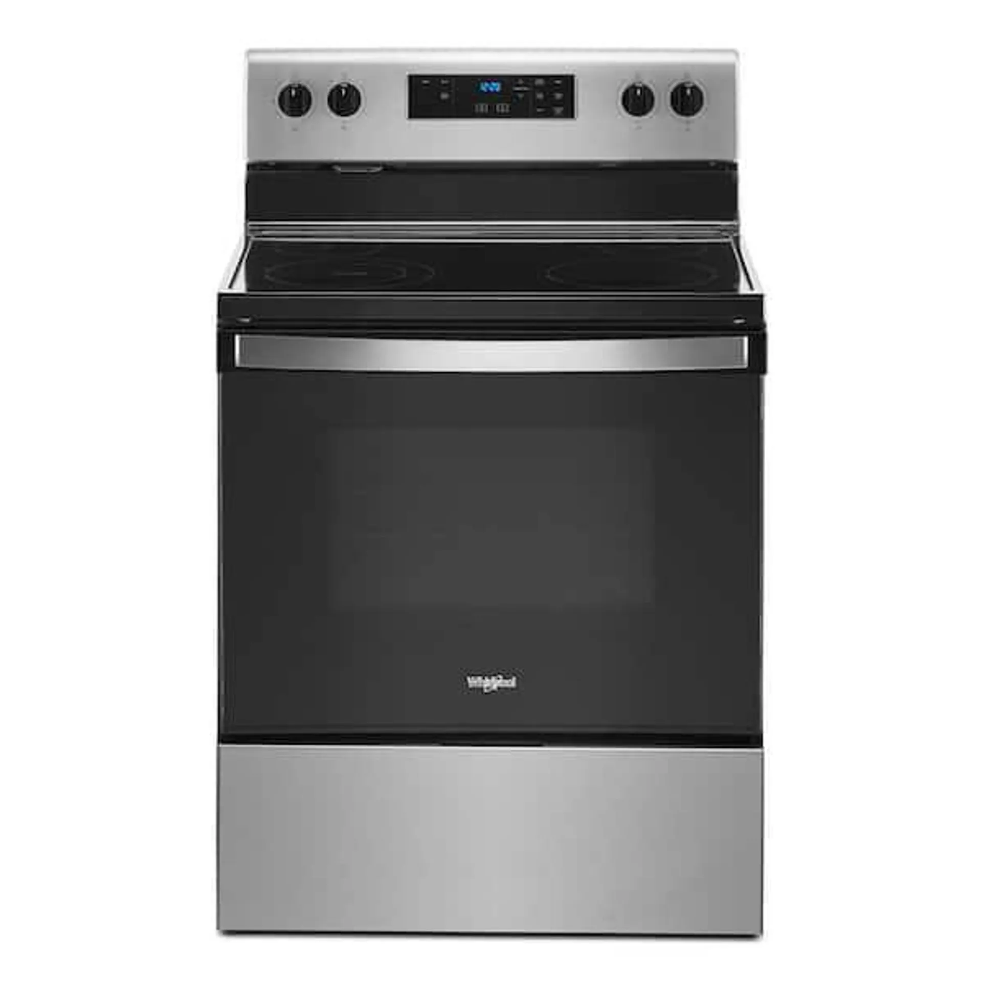 30 in. 5.3 cu. ft. 4-Burner Electric Range in Stainless Steel with Storage Drawer