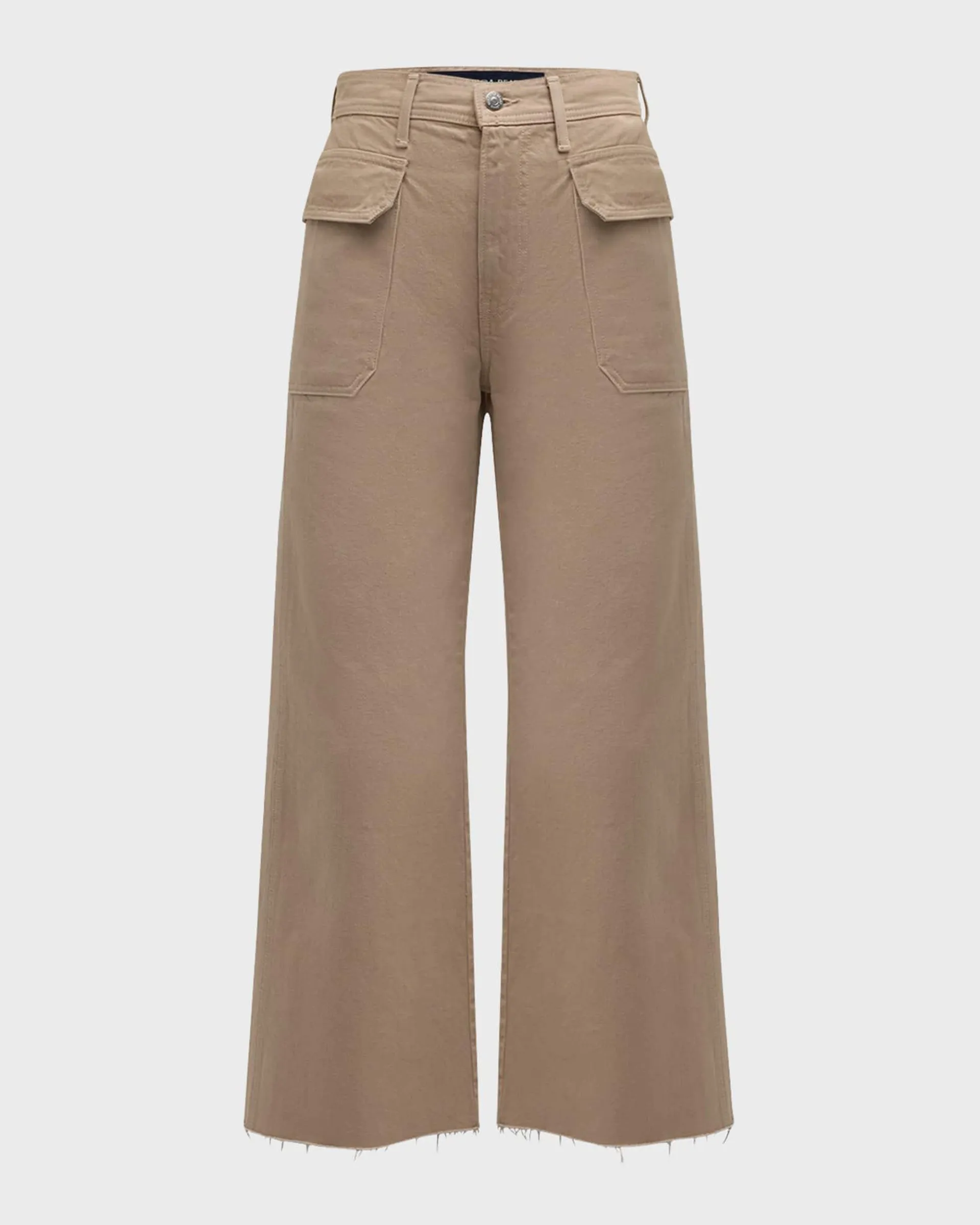 Taylor Cropped High-Rise Wide-Leg Jeans