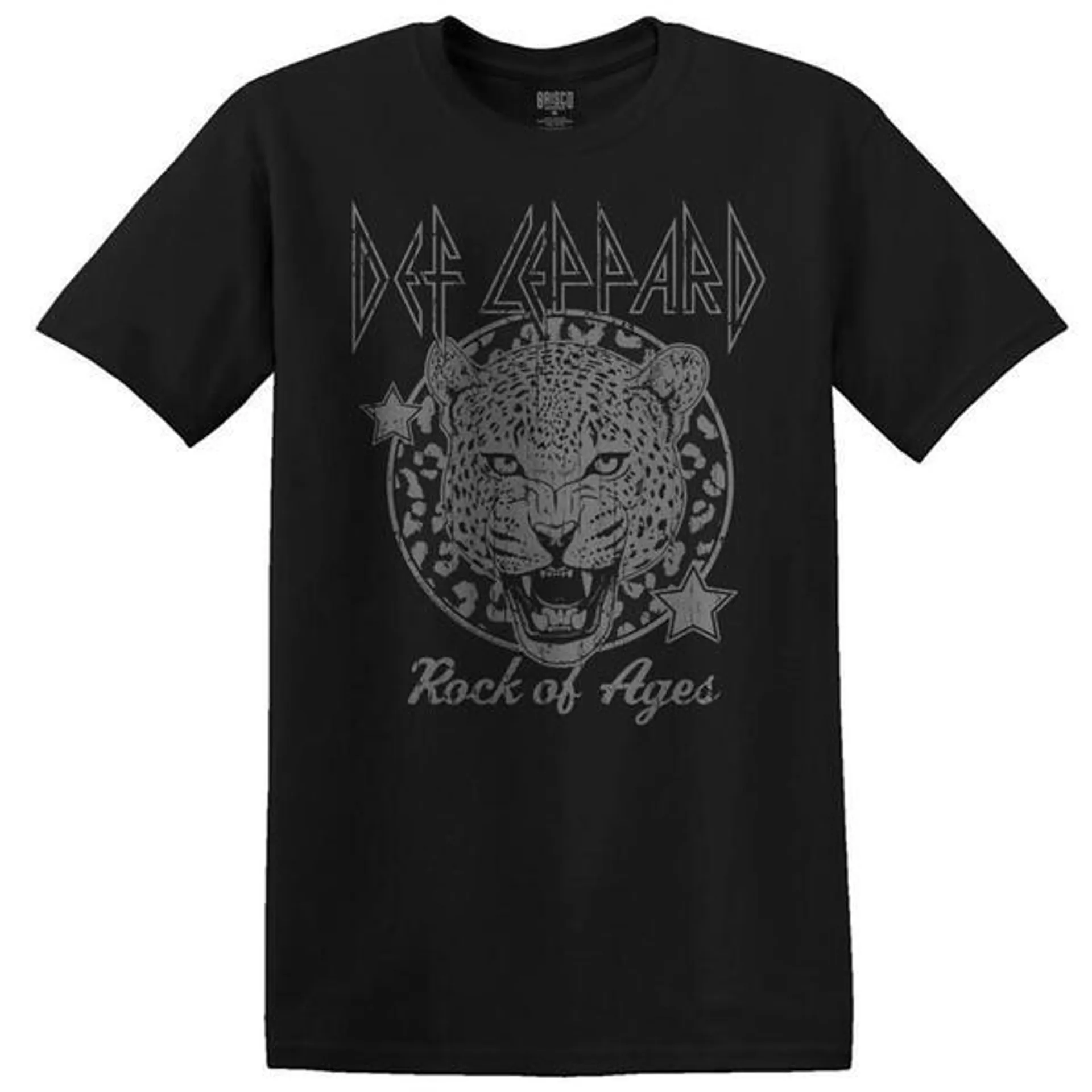 Young Mens Def Leppard Rock of Ages Short Sleeve Graphic Tee