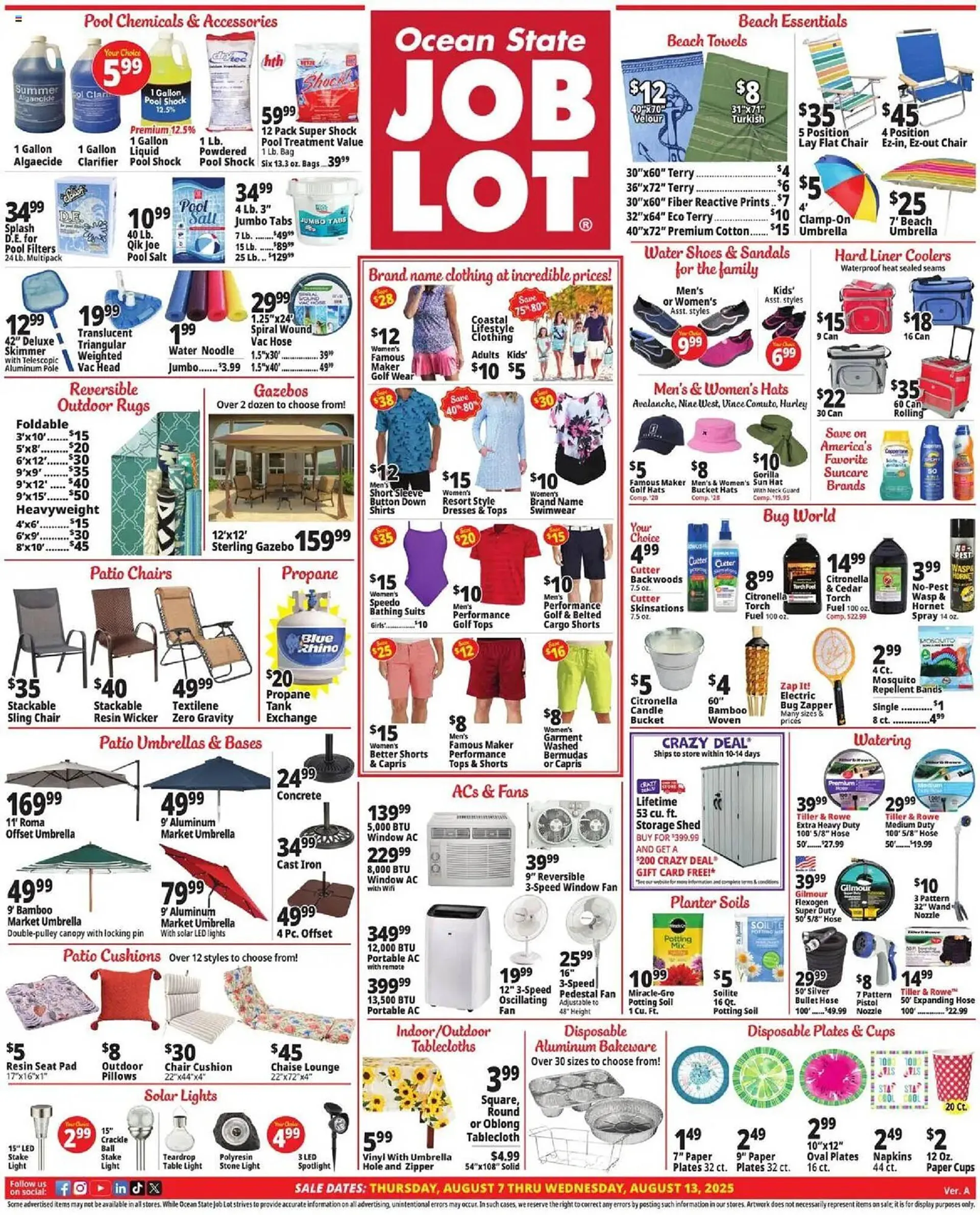 Weekly ad Ocean State Job Lot Weekly Ad from August 7 to August 13 2025 - Page 1