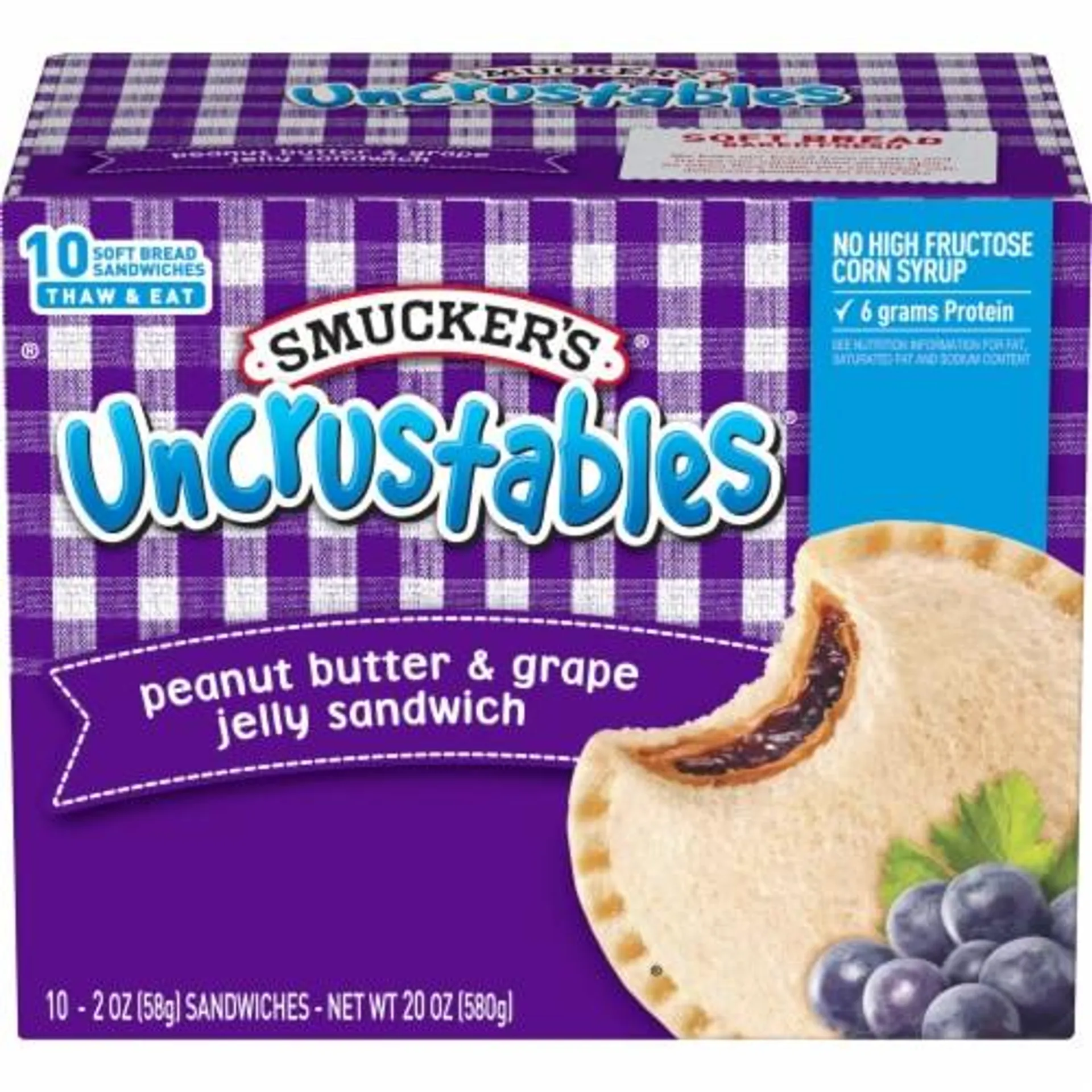 Smucker's® Uncrustables® Peanut Butter & Grape Jelly Sandwich