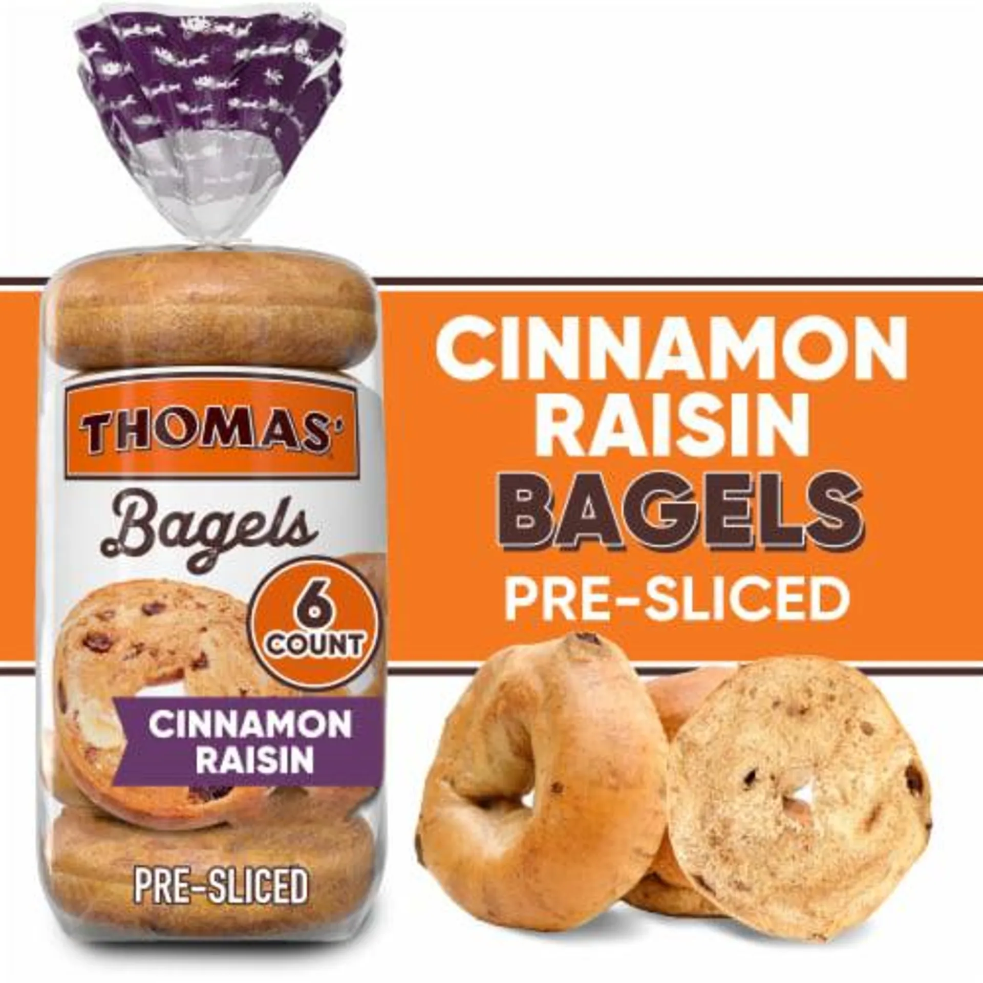 Thomas' Cinnamon Raisin Bagels