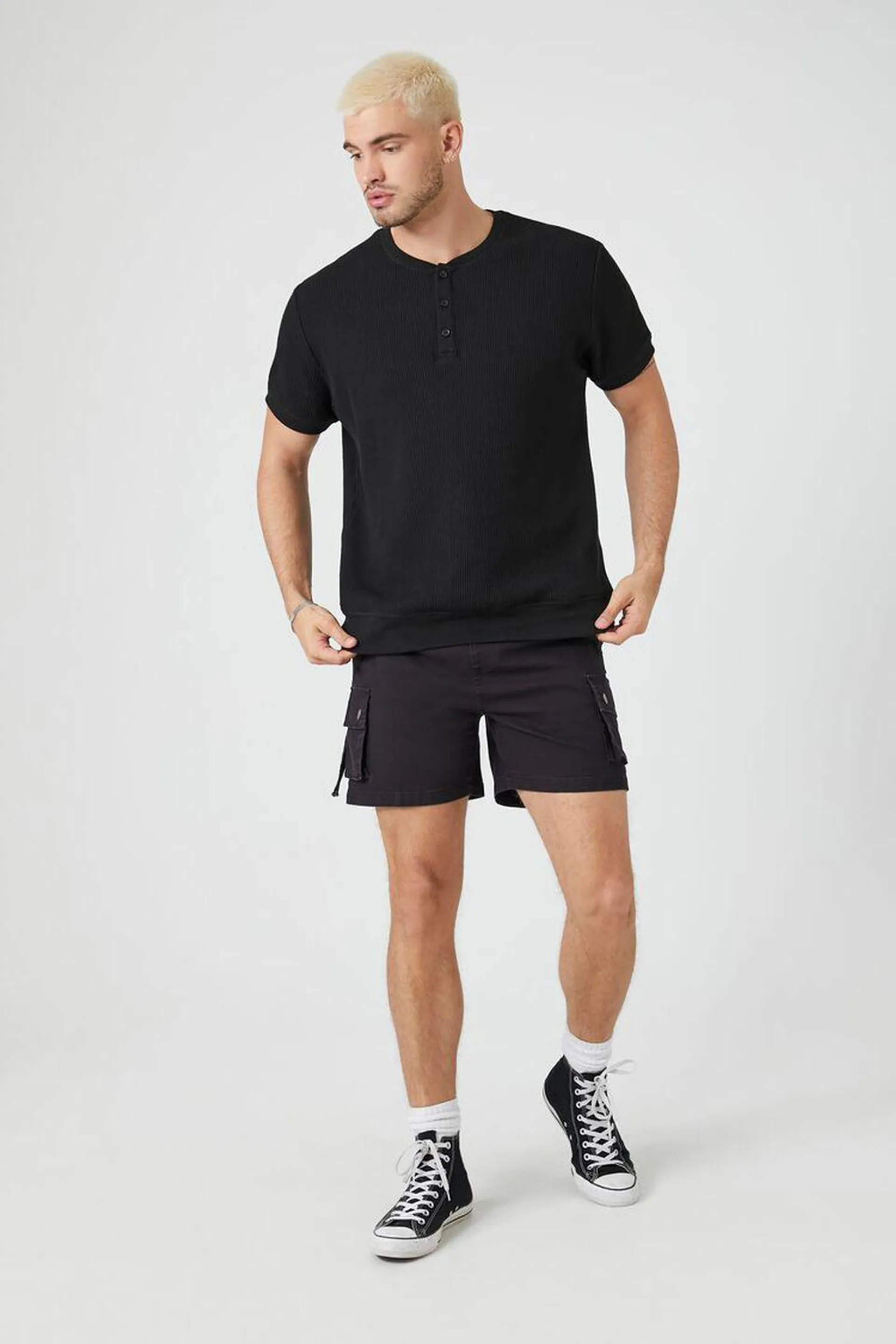 Drawstring Cargo Shorts