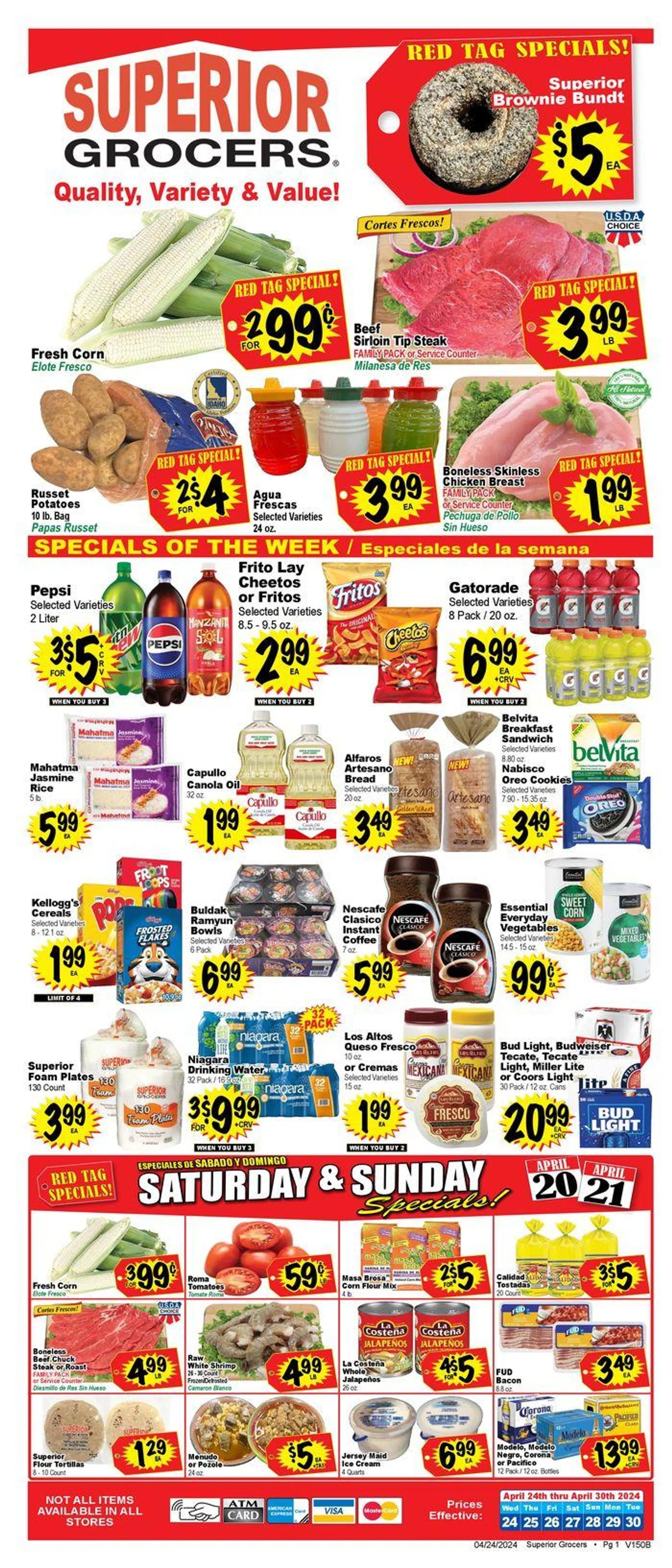 Weekly specials Superior Grocers - 1