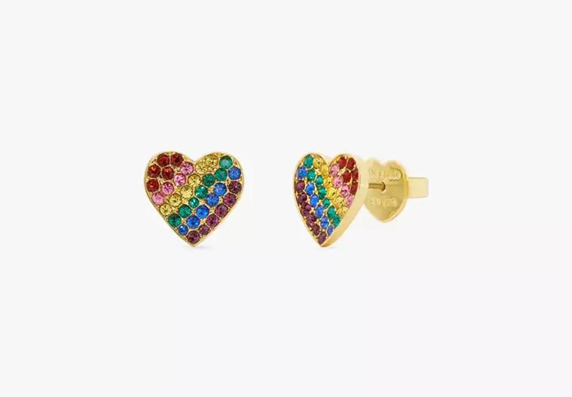 Rainbow Joy Heart Studs