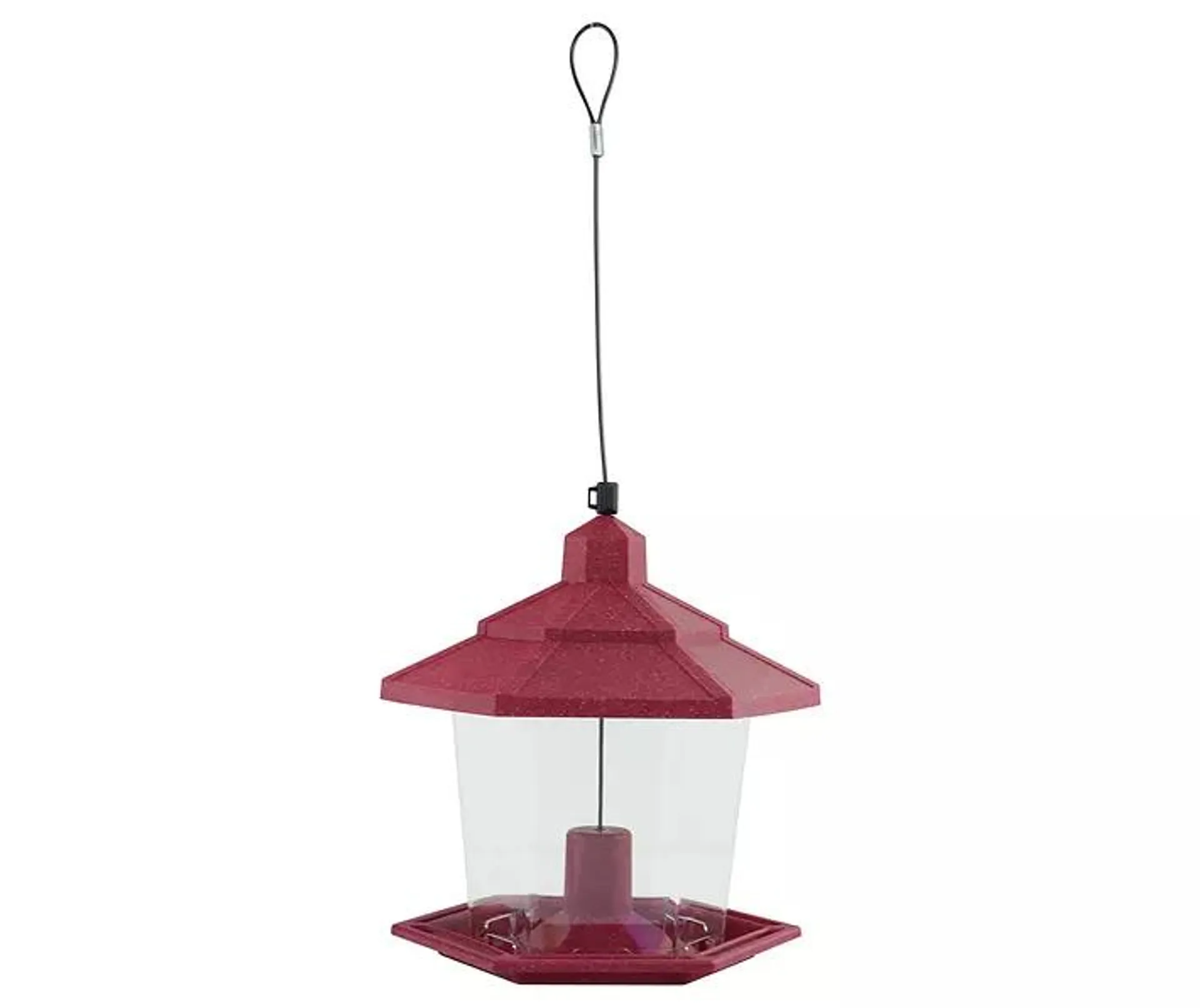 Red Recycled Ecozebo Bird Feeder