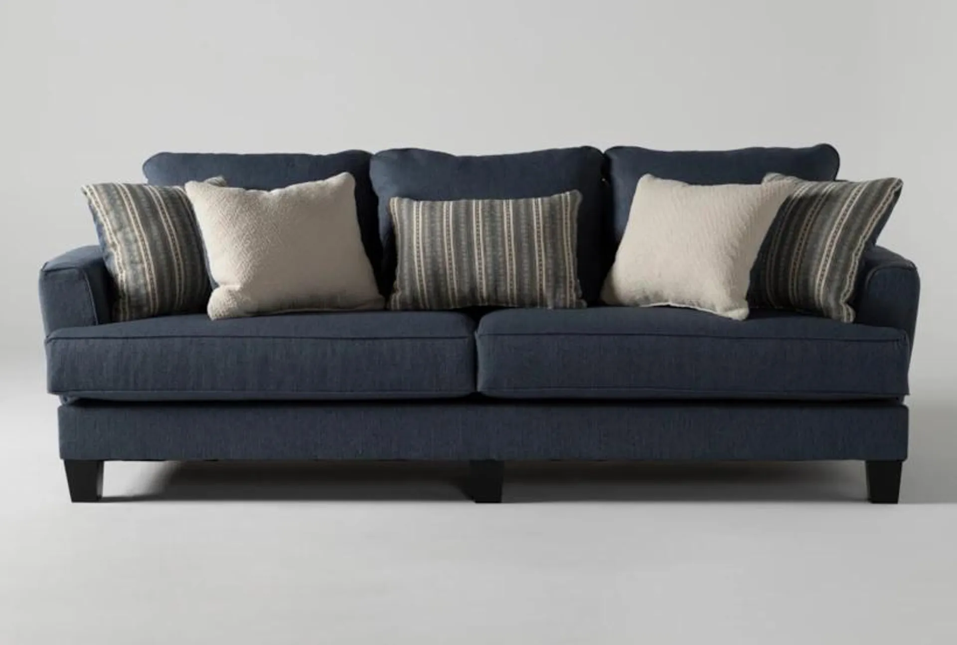 Elijah II 100" Fabric Blue Sofa