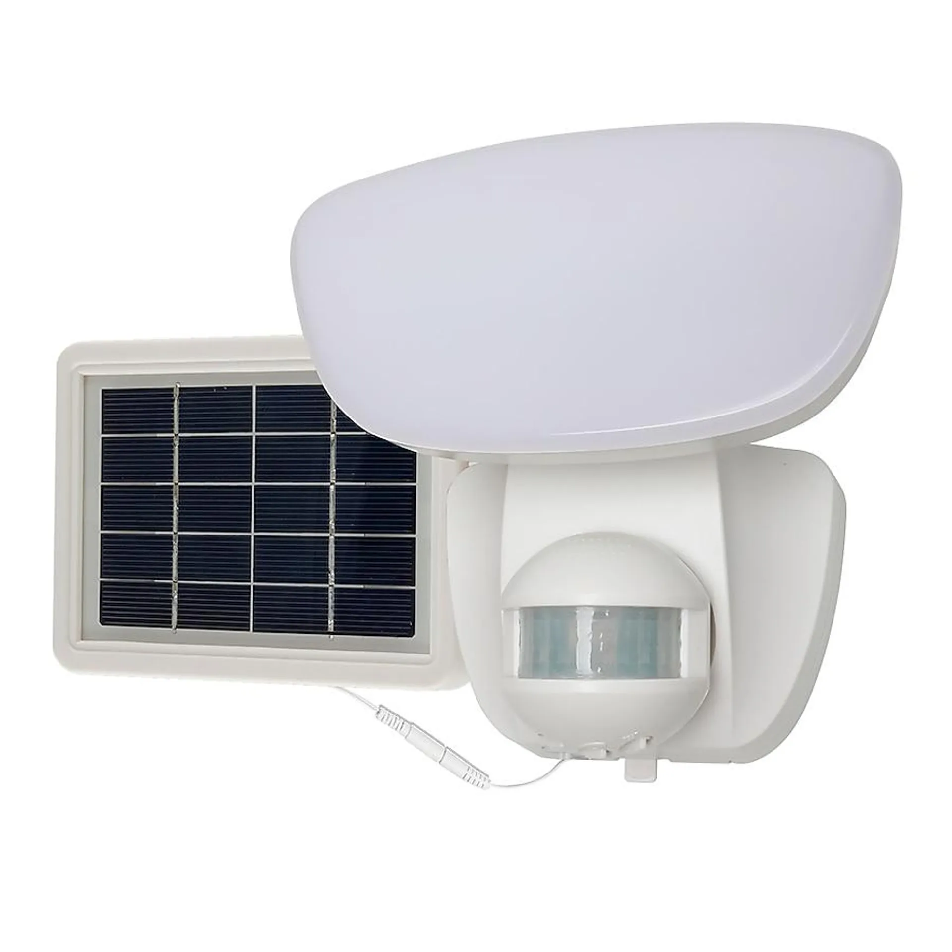 HALO SLFS Series 1000-Lumen 20-Watt White Line Voltage Solar LED Flood Light Motion Sensor