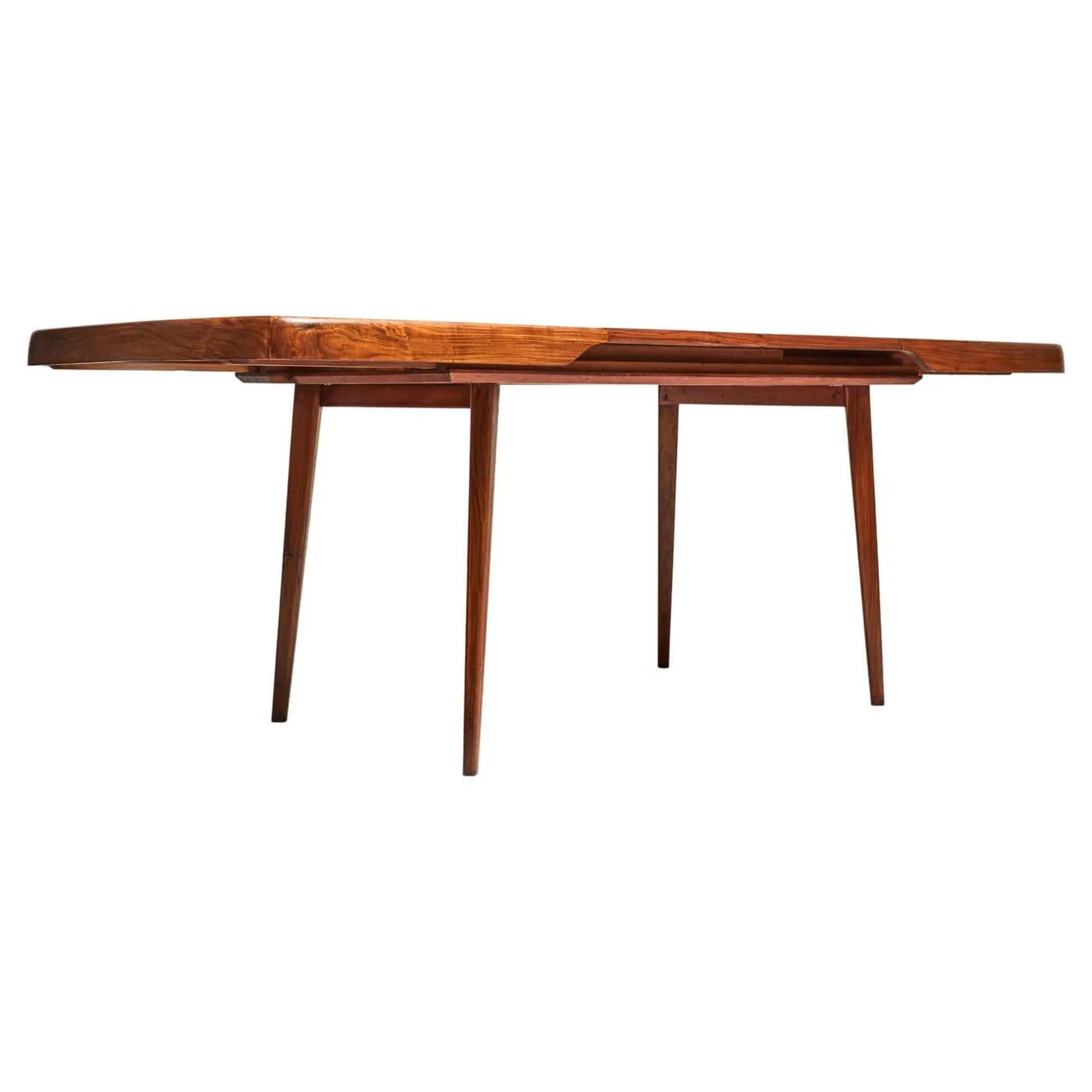 Mid-Century Modern Dining Table in Caviuna Hardwood by Carlo Hauner 1950s Brazil