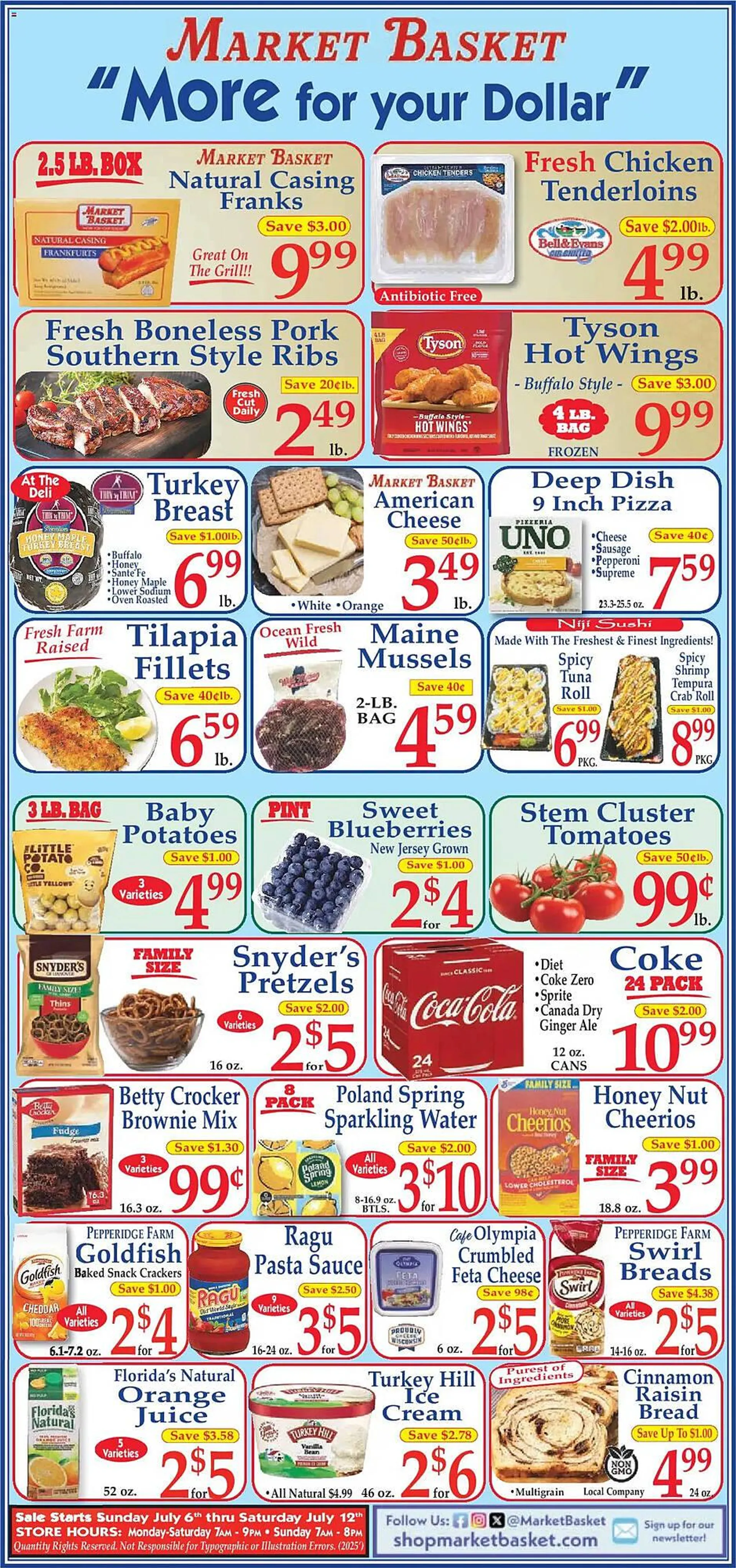 Weekly ad Market Basket Weekly Ad from July 6 to July 12 2025 - Page 1