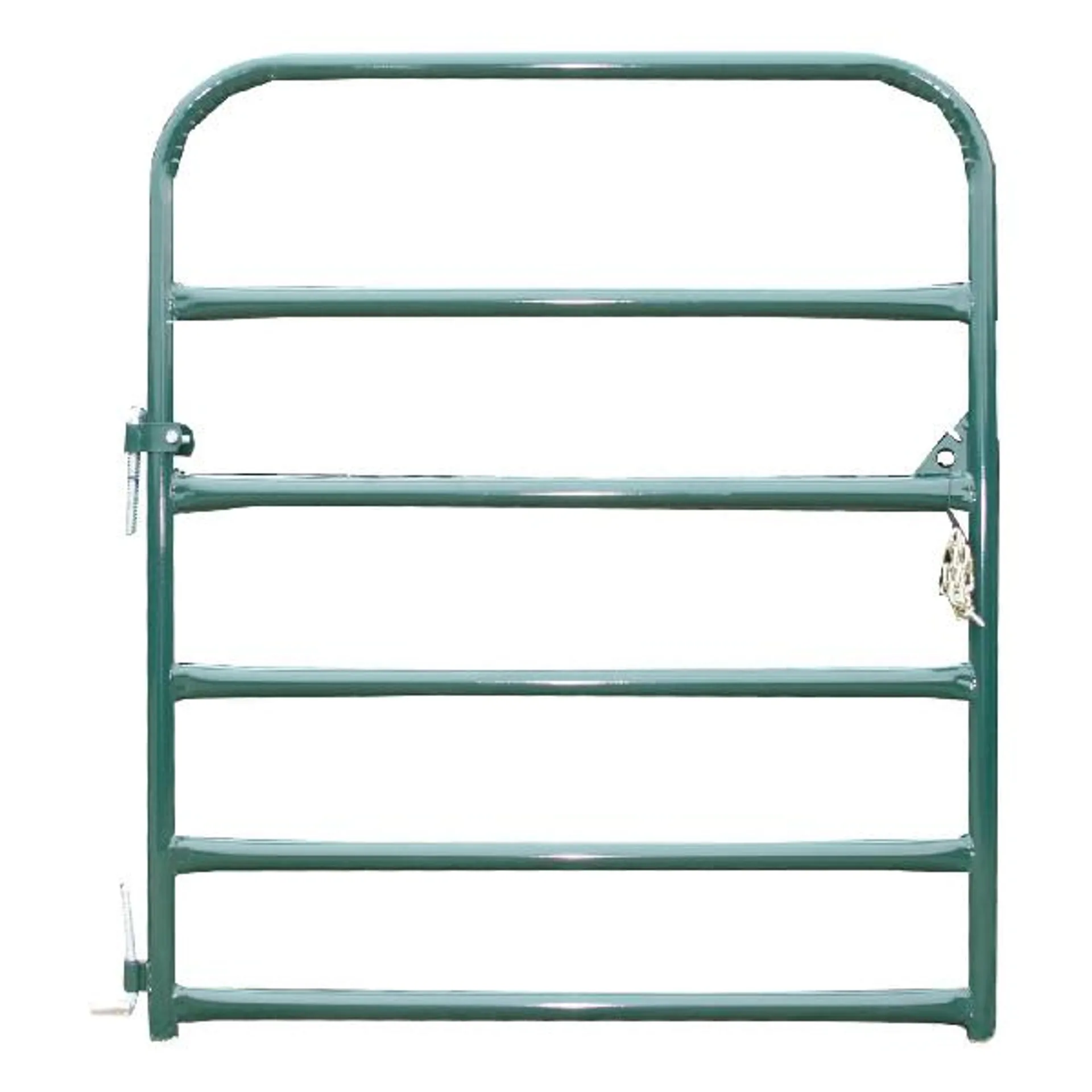 RG04GN Economy Gate, 4 ft W Gate, 50-1/2 in H Gate, 20 ga Frame Tube/Channel, 22 ga Rails, Green