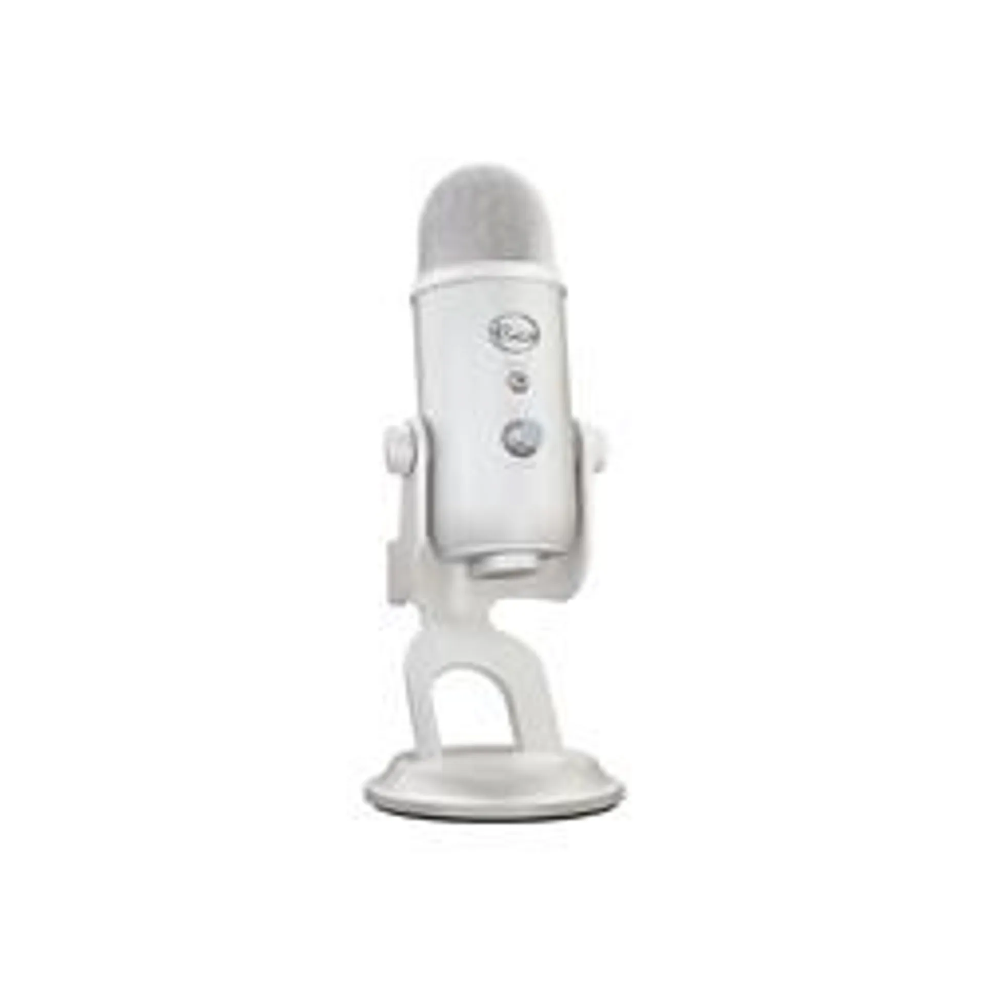 Logitech 988-000529 Blue Yeti Wired Microphone - Shock Mount, Desktop, Stand Mountable - USB - White Mist