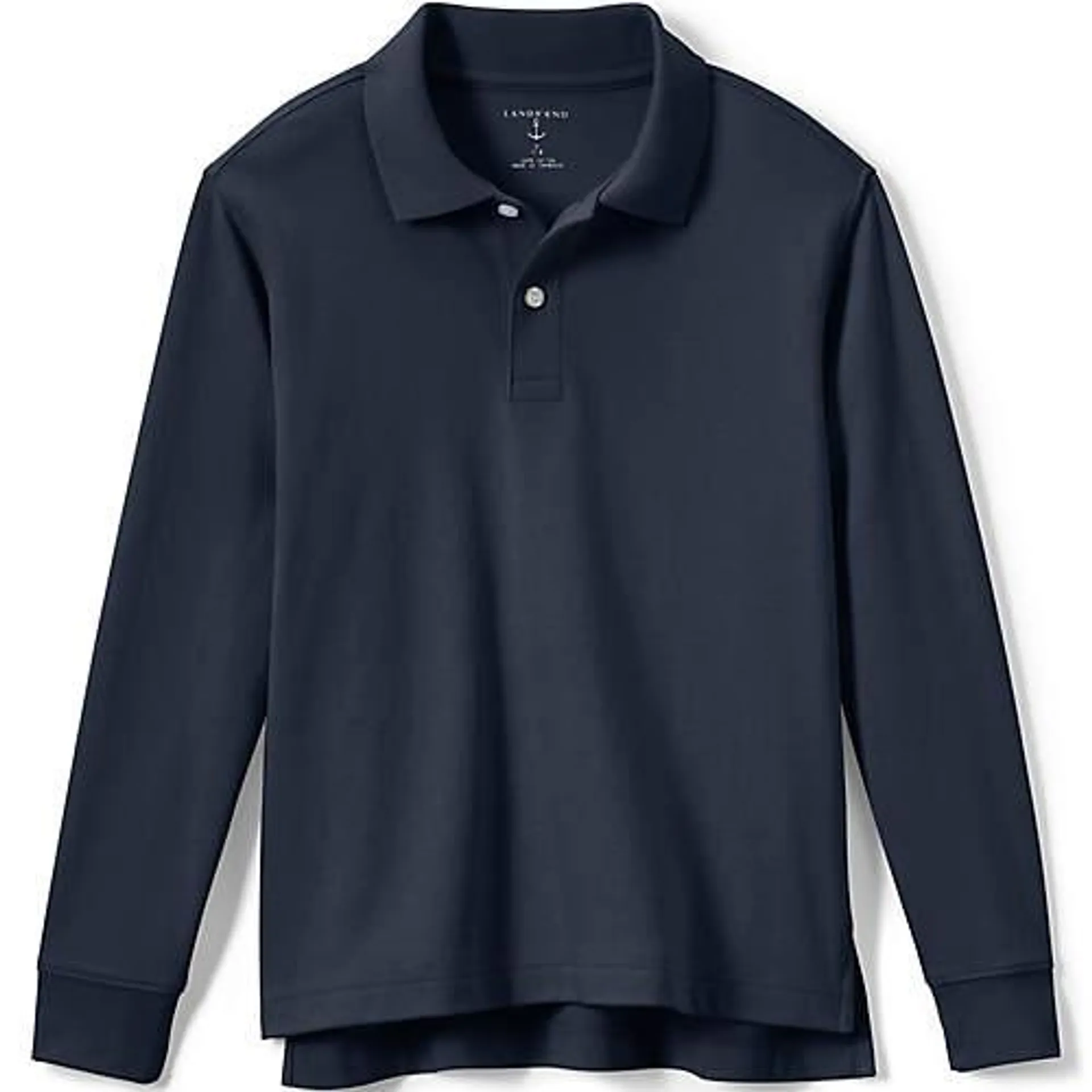 Kids Long Sleeve Interlock Polo Shirt
