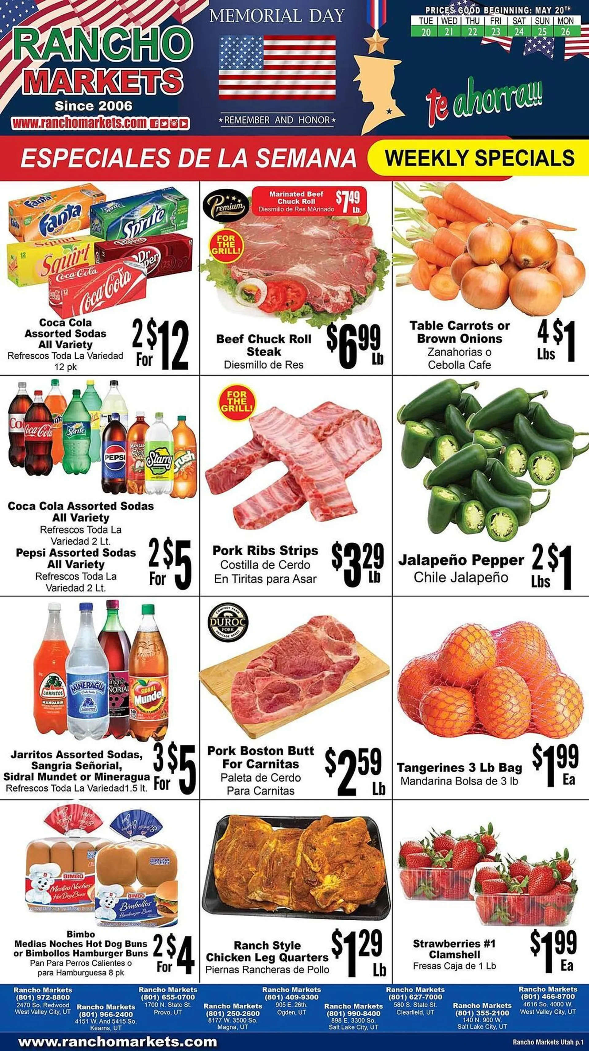 Rancho Markets Weekly Ad - 1