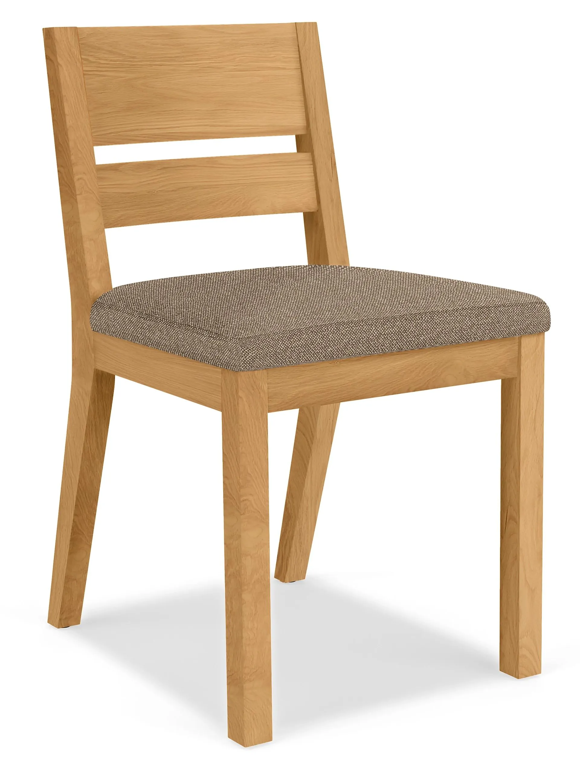 Afton Side Chair in Tatum Mink with White Oak Frame