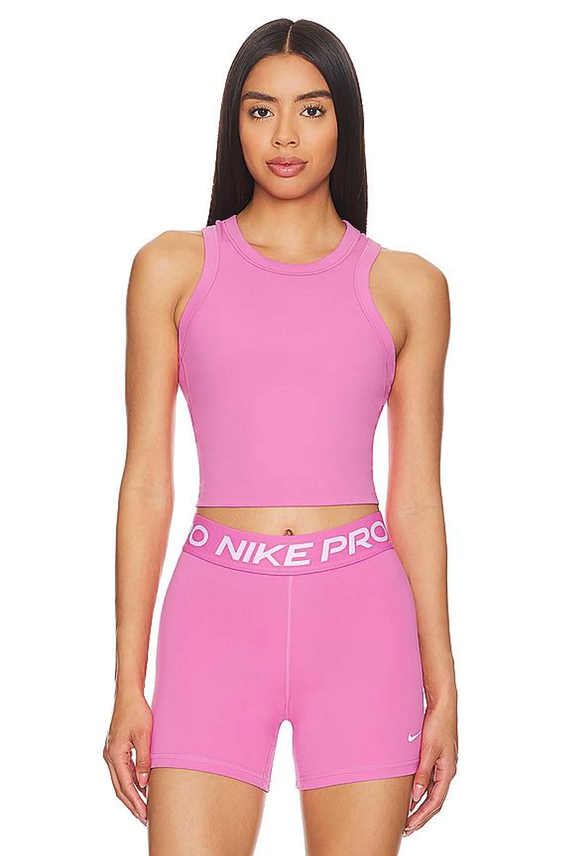 favorite Nike One Fitted Tank Top in Playful Pink & Black