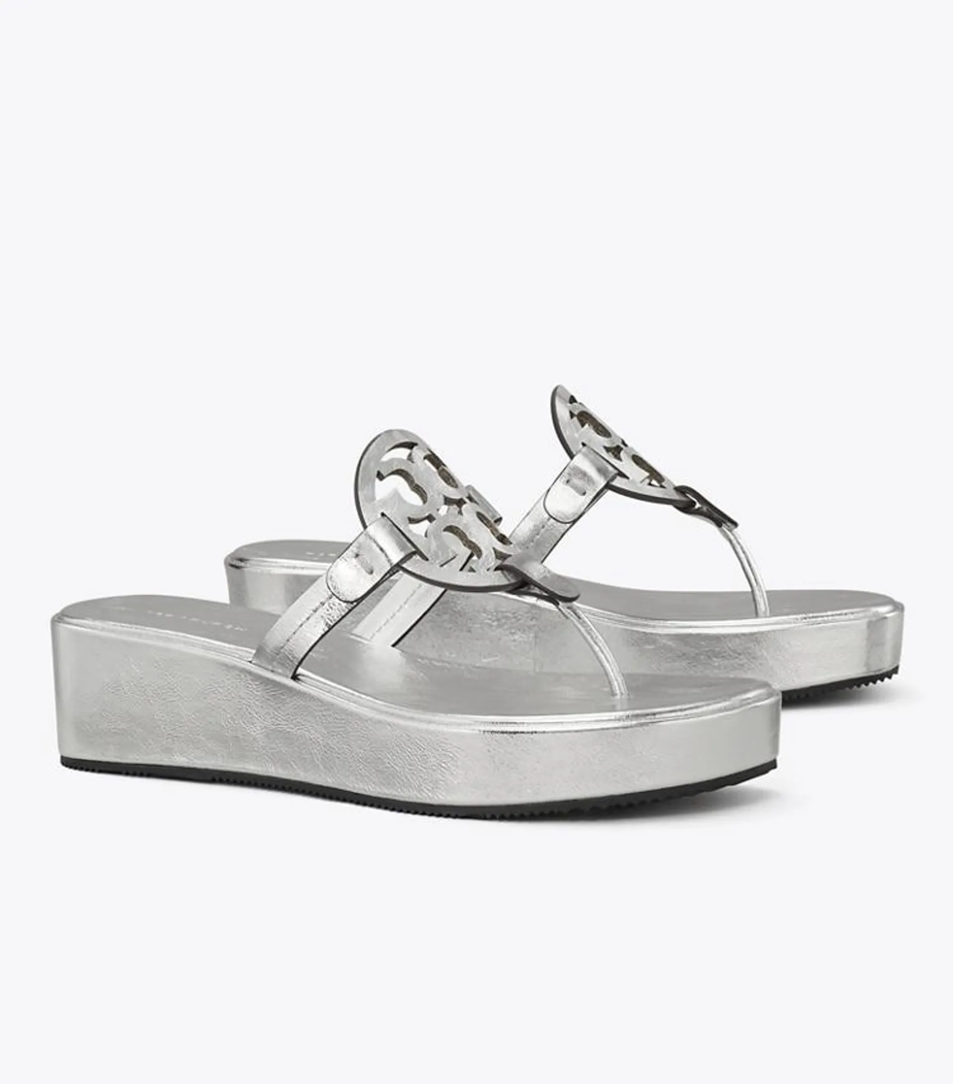 MILLER METALLIC WEDGE SANDAL