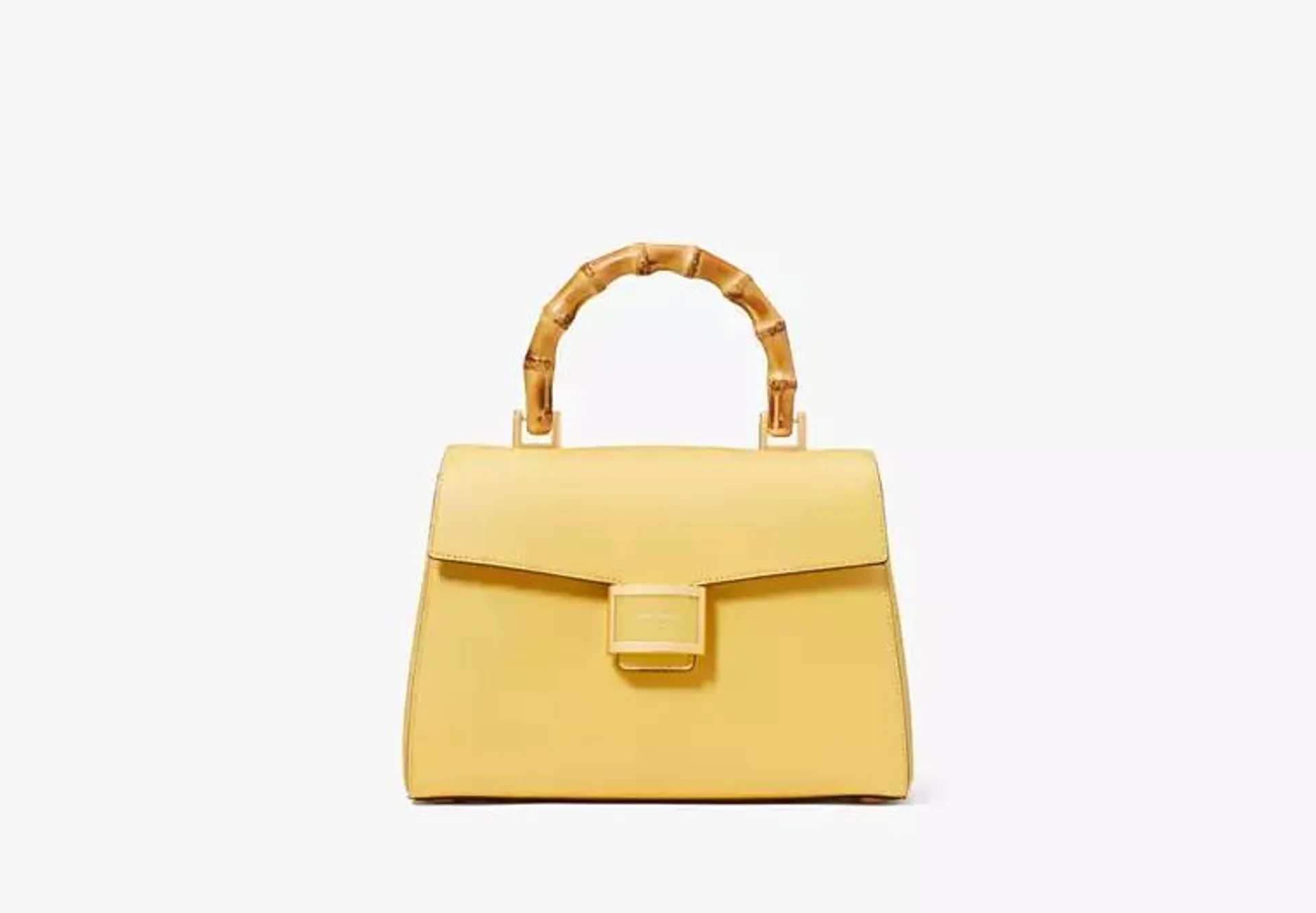 Katy Textured Leather Bamboo Medium Top-handle Bag