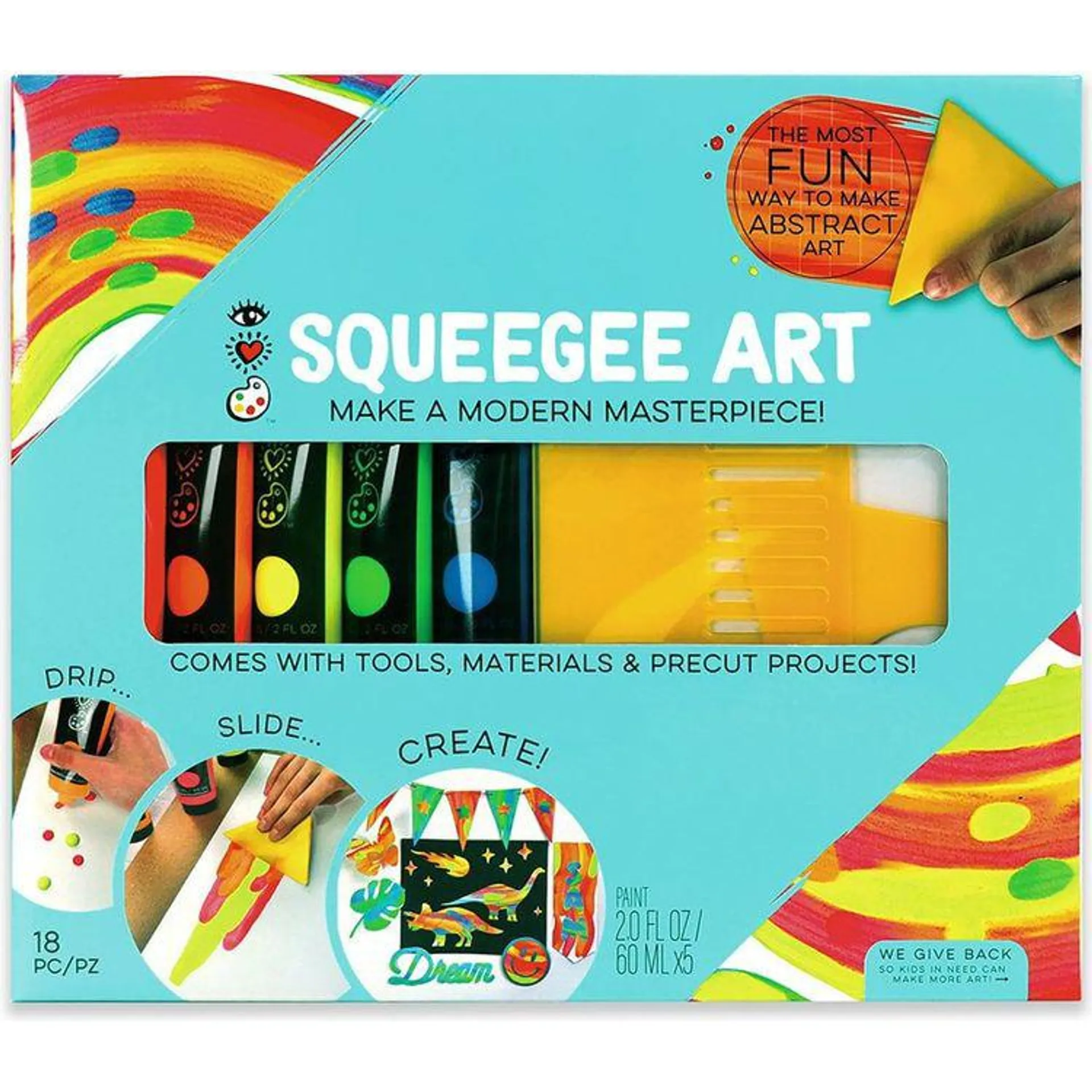 Squeegee Art Activity Kit