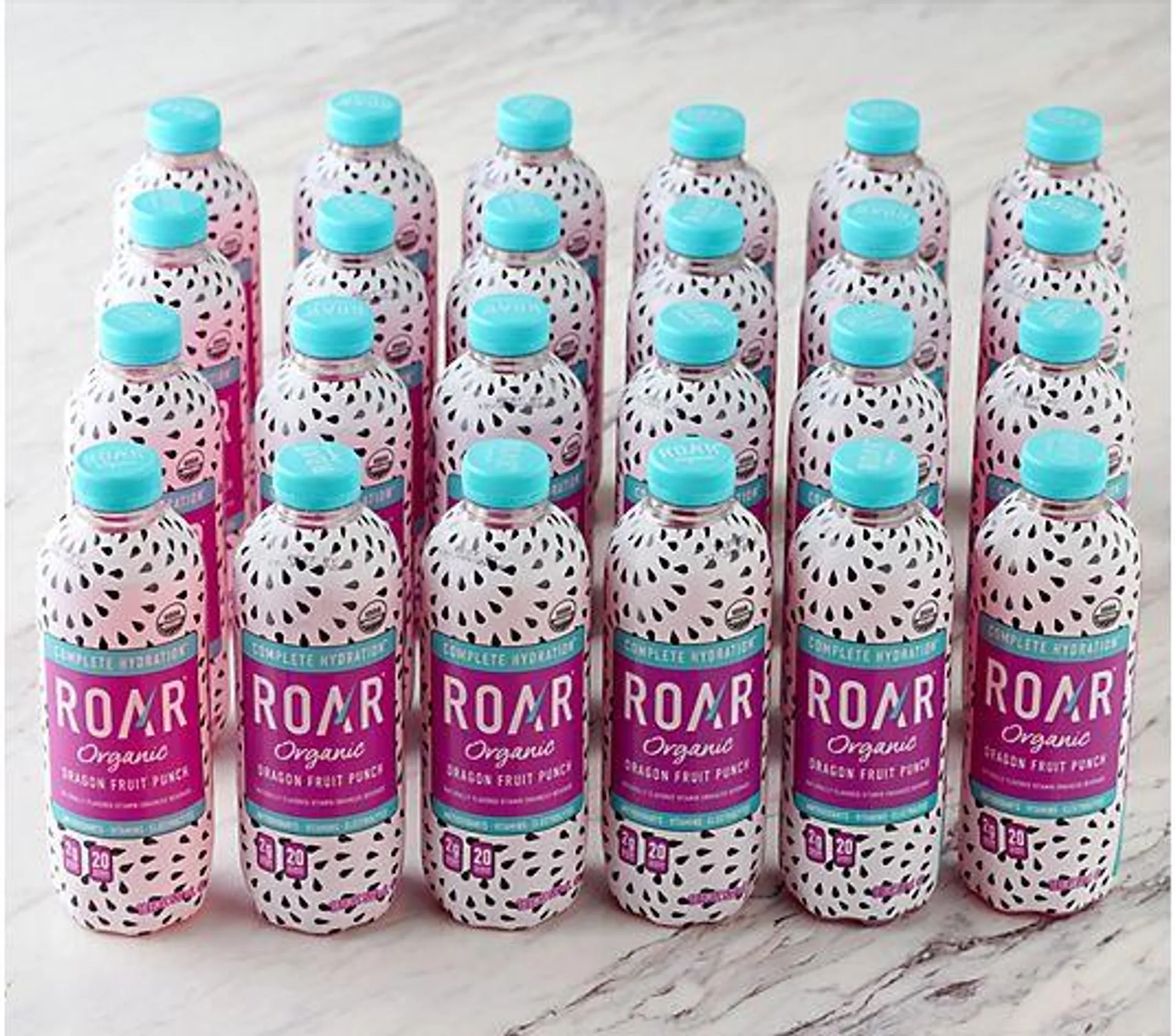 Roar Organic (24) 18-oz Bottles Vitamin & Electrolyte Beverages