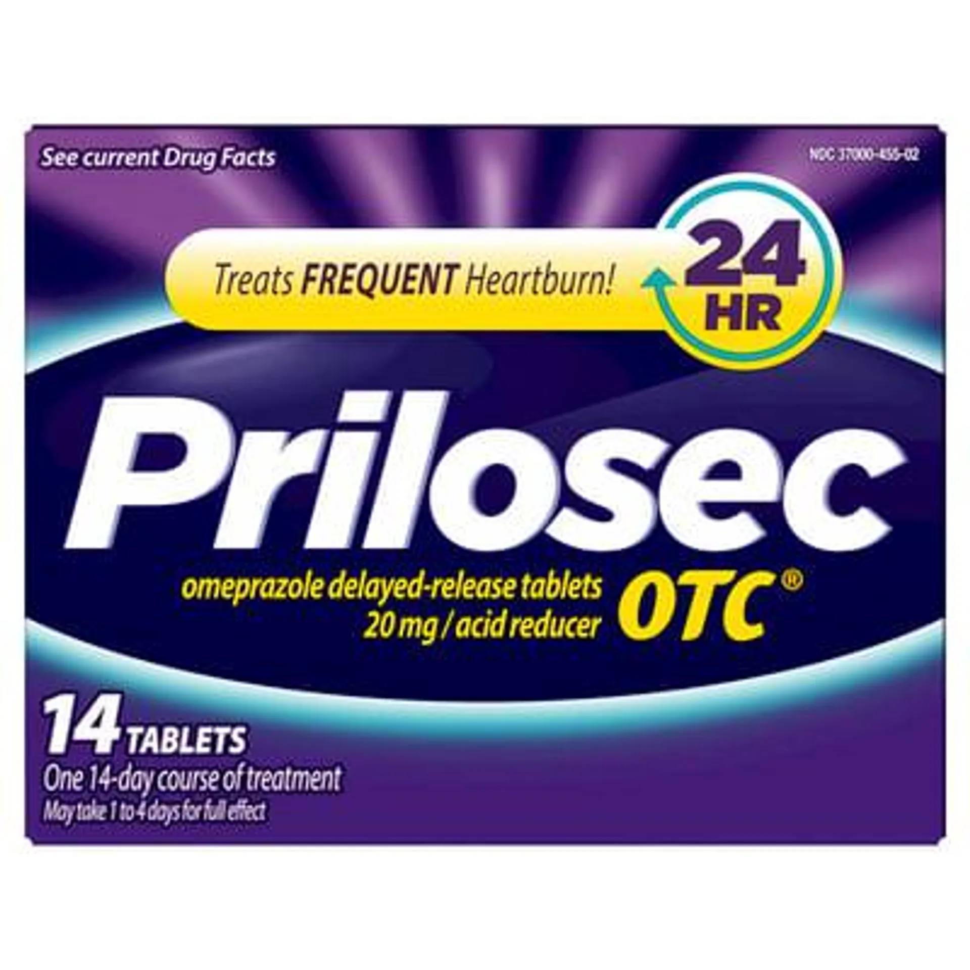 Prilosec OTC, Acid Reducer - Heartburn Relief, Omeprazole, Acid Reducer Tablets, 14 Ct