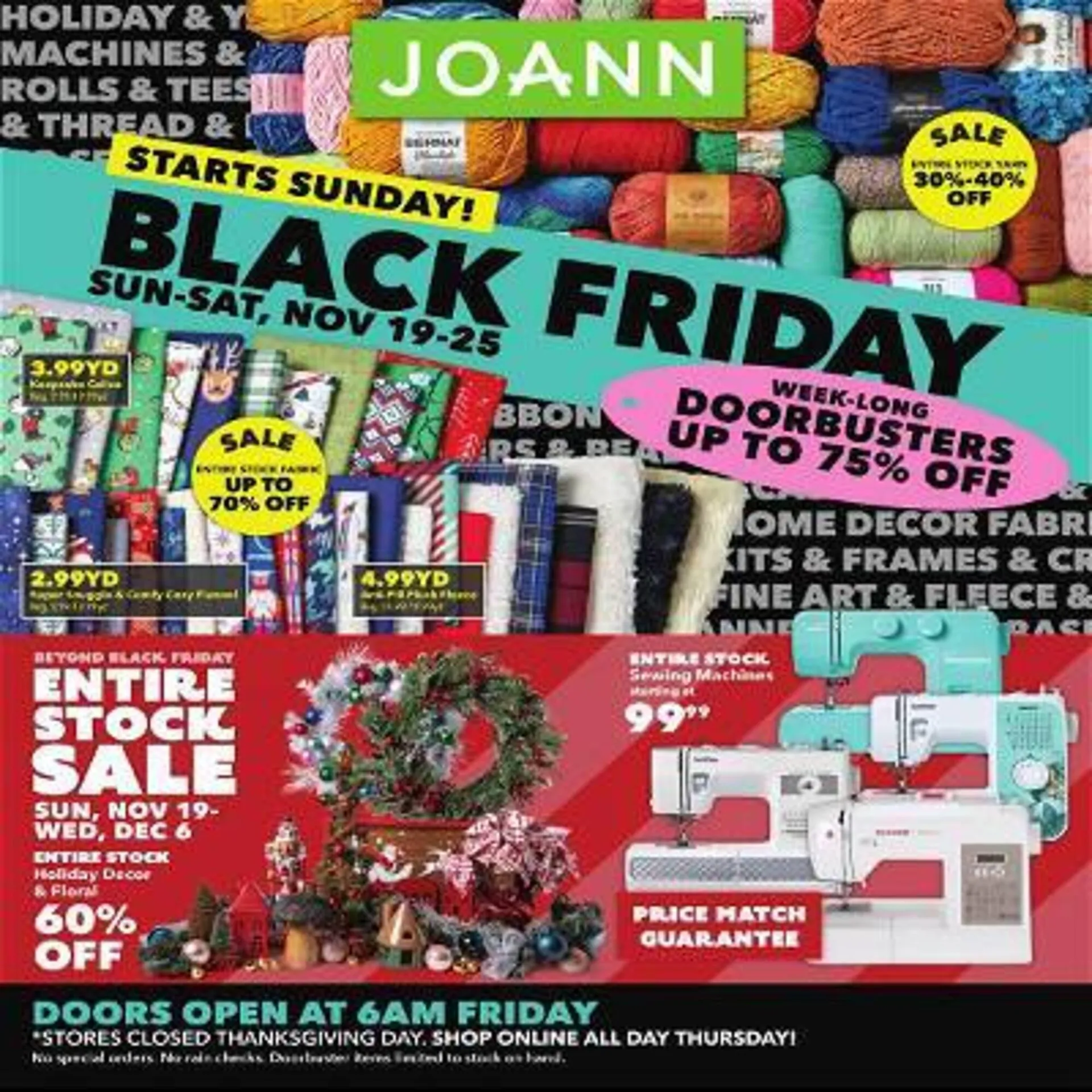 Weekly ad JOANN Weekly Ad from November 19 to November 25 2023 - Page 1