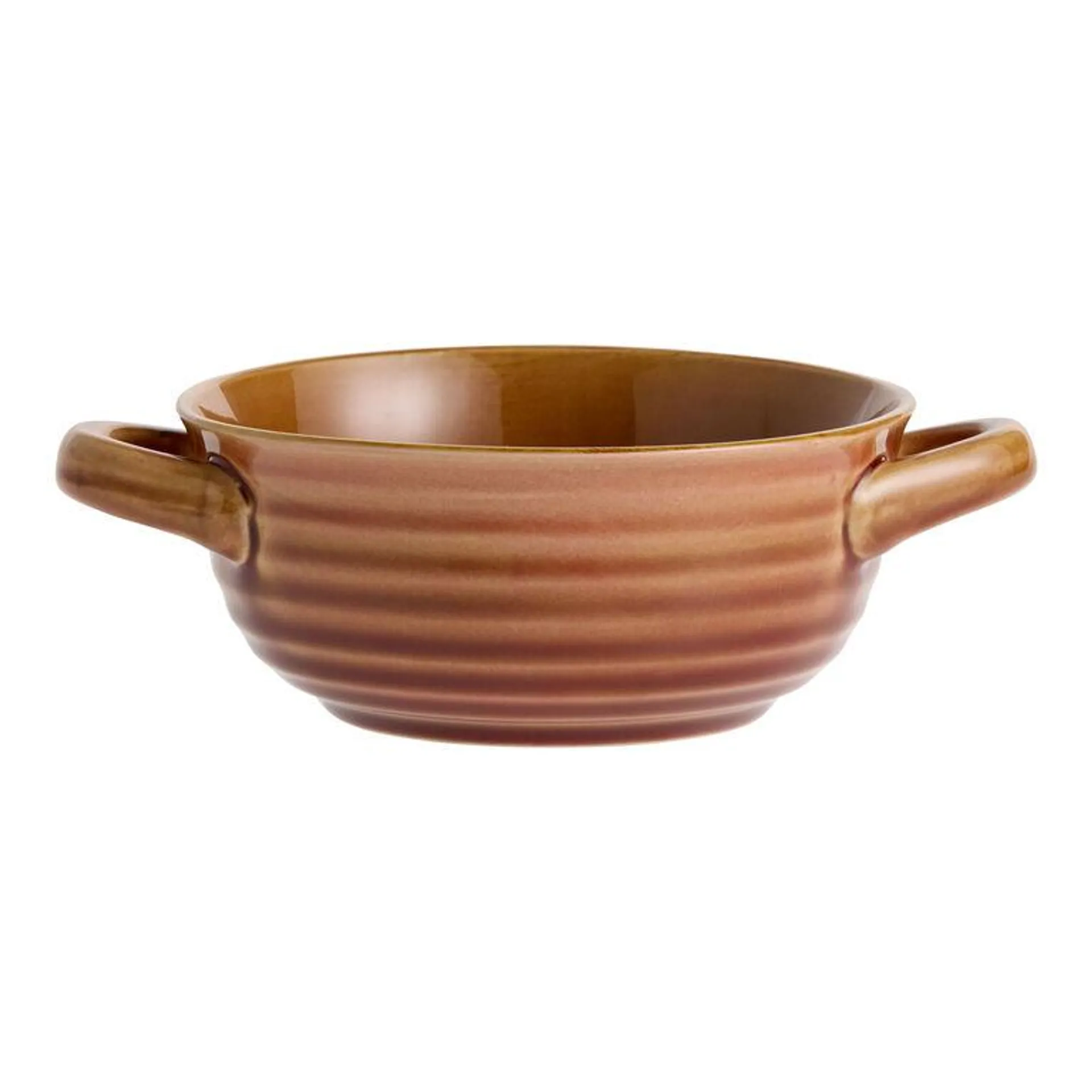 Handover Reactive Glaze Soup Bowl with Handles