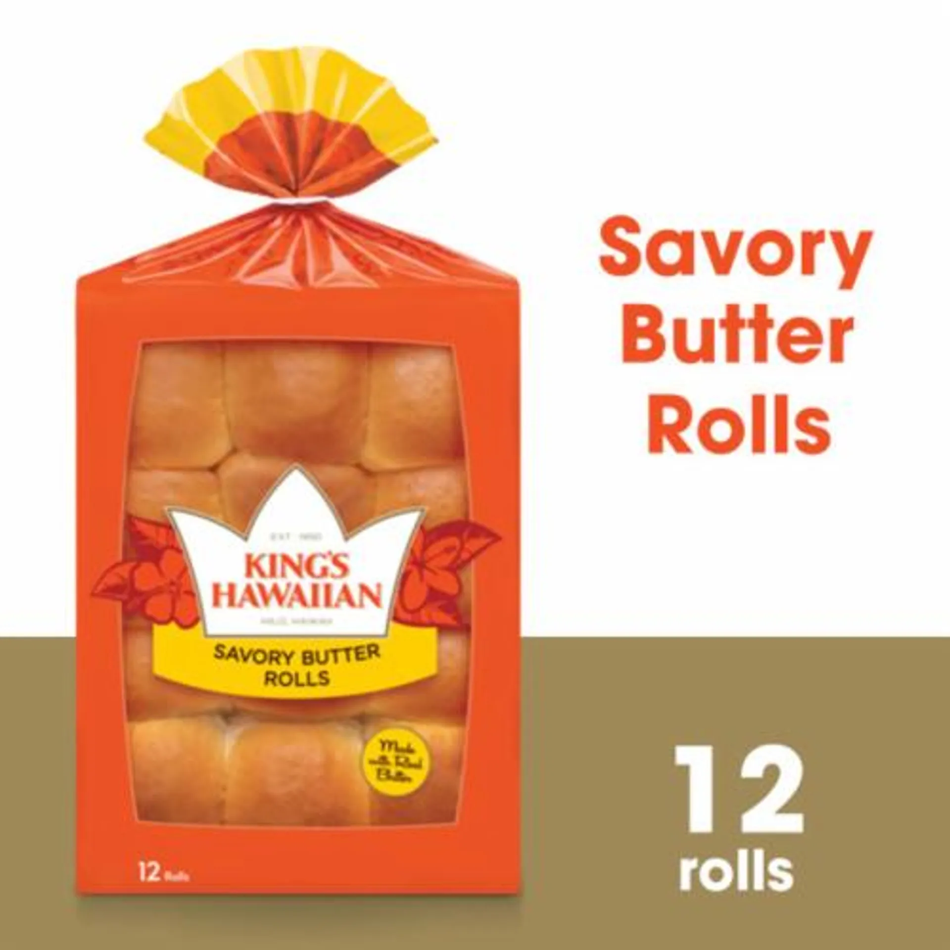 King's Hawaiian® Savory Butter Dinner Rolls