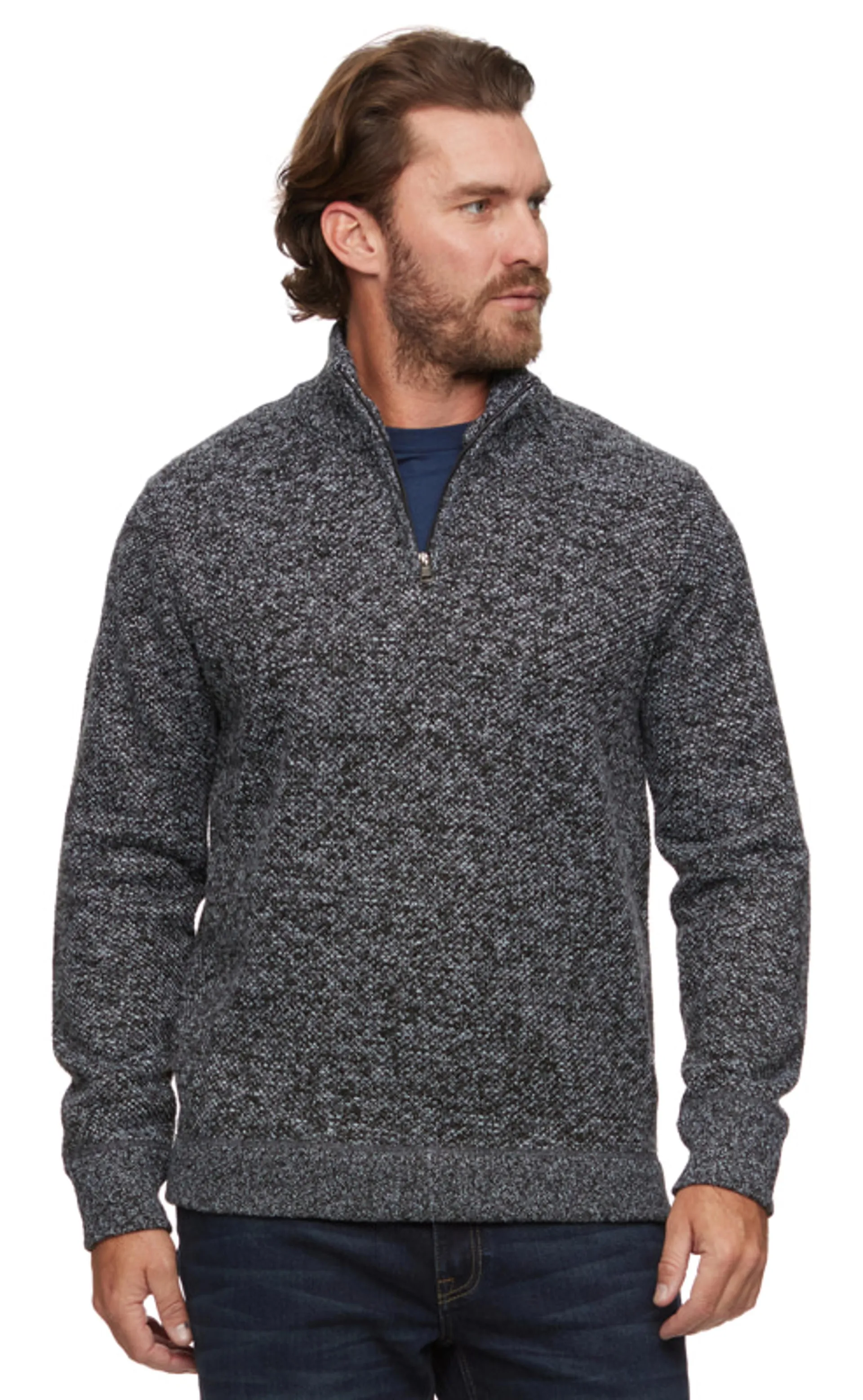 Threadgrit Men's 1/4 Zip Colt Pullover Sweater