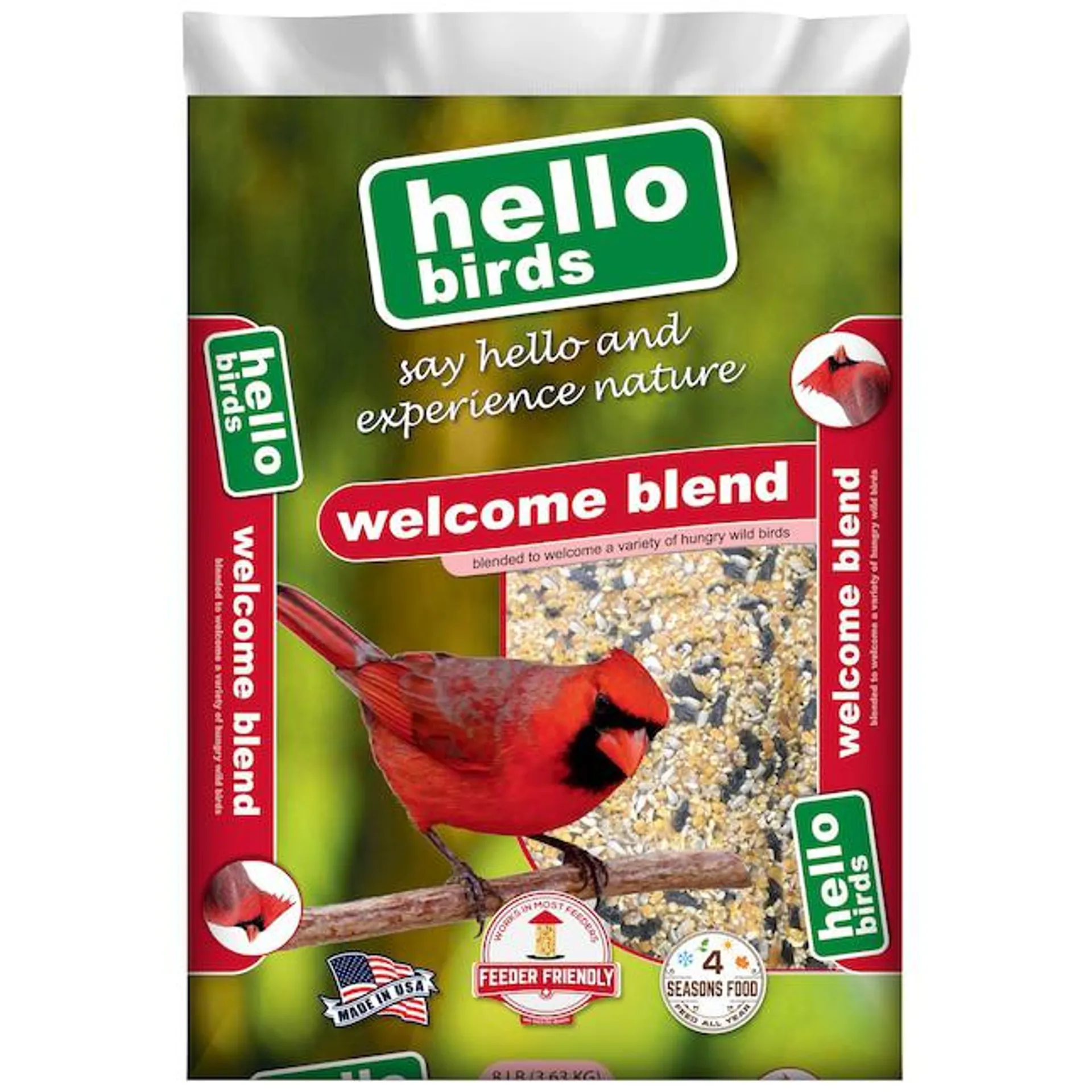 Red River Commodities Hello Birds Welcome Blend Wild Bird Seed 8-lb