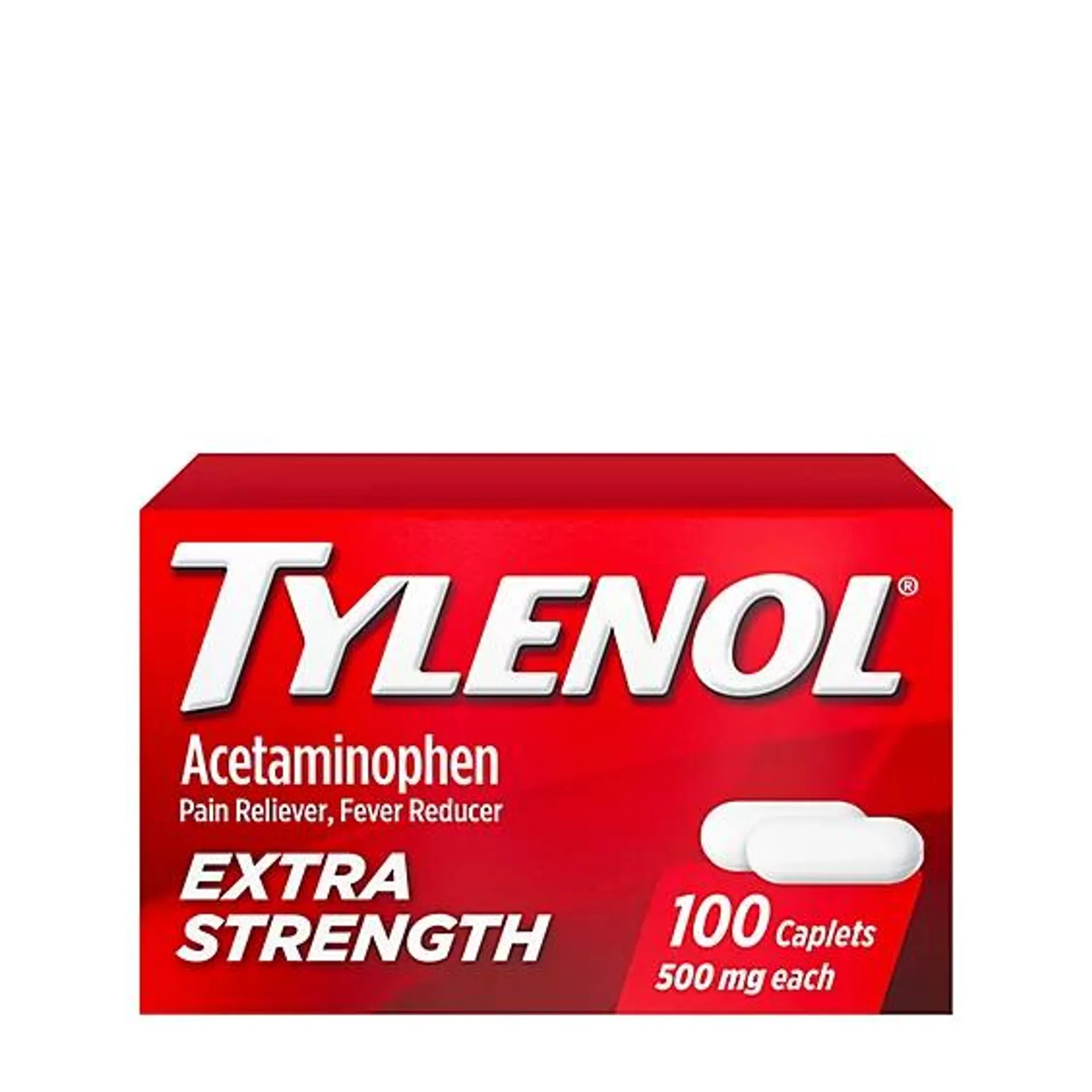 TYLENOL Pain Reliever/Fever Reducer Caplets Extra Strength 500 mg - 100 Count