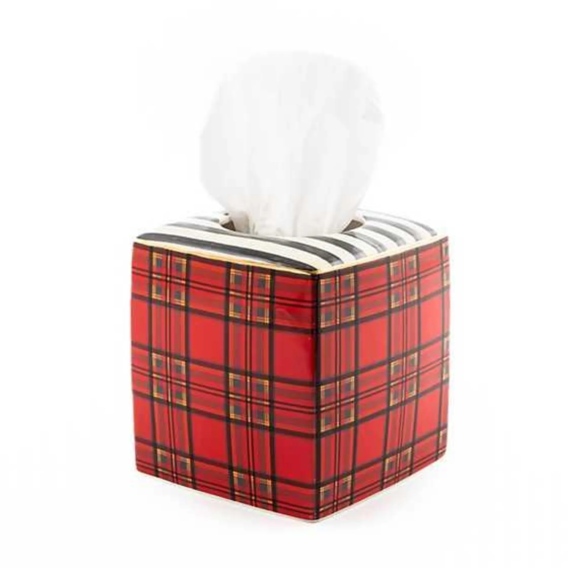 Tartan Red Boutique Tissue Box Cover