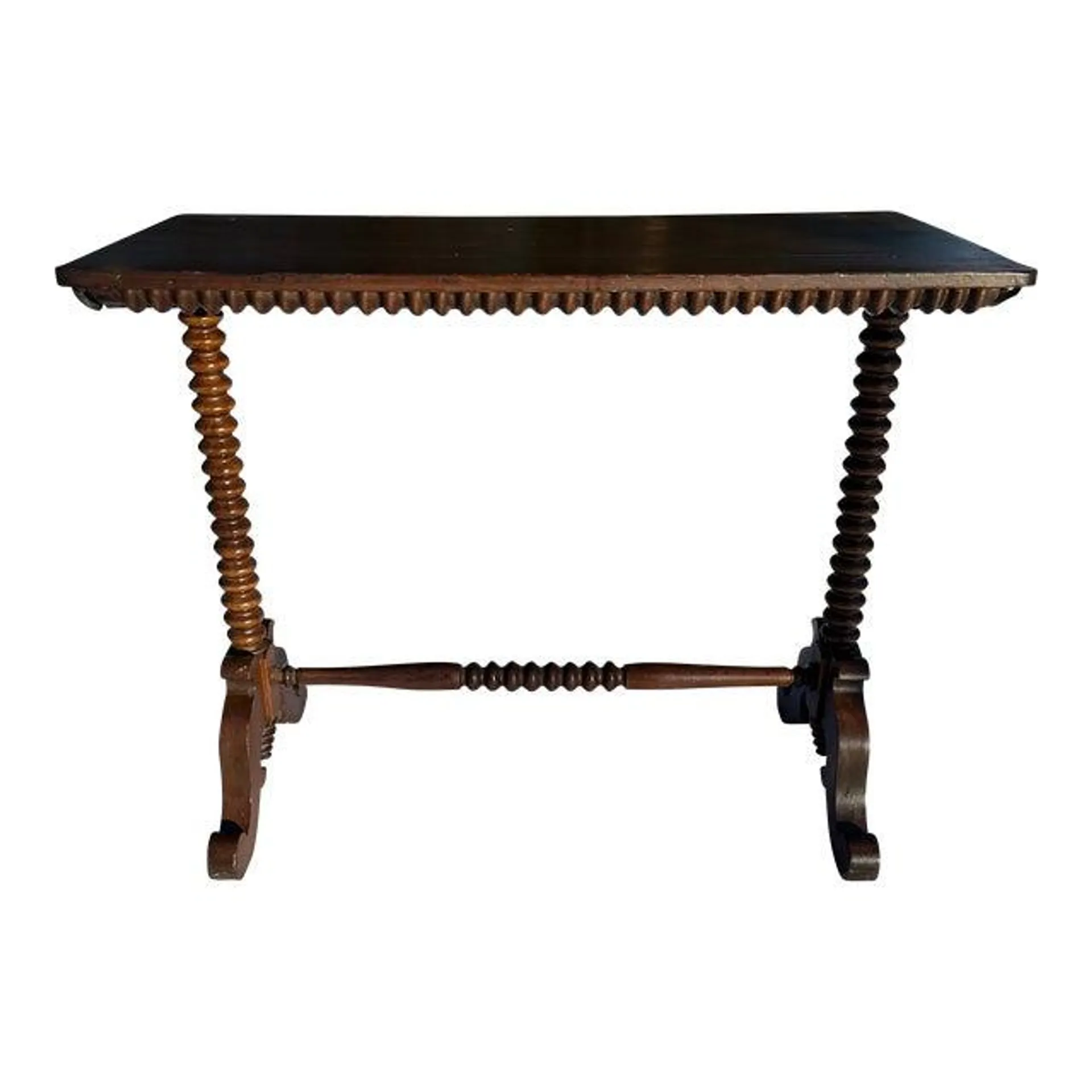 Antique Wood Console Table