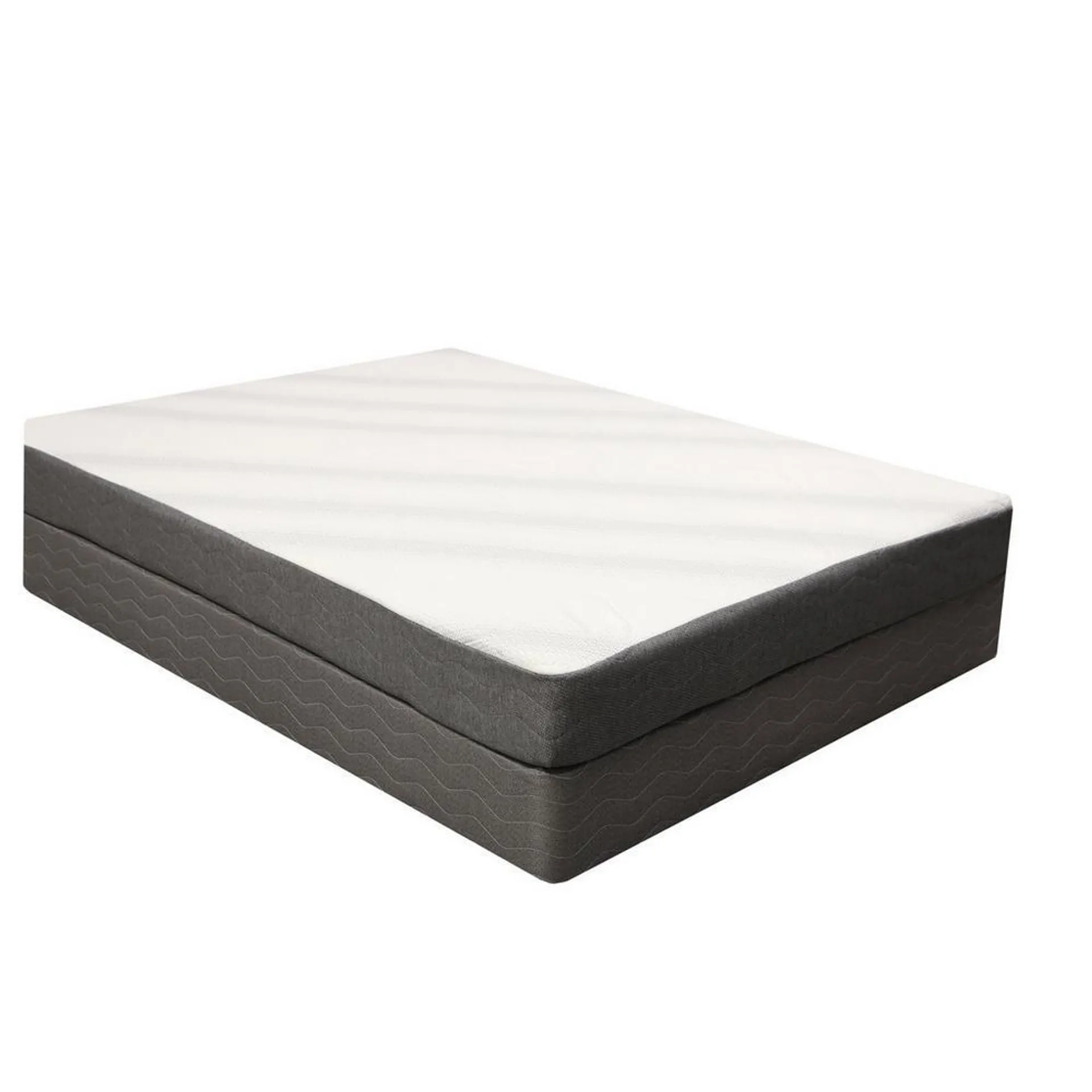 8" Queen Tight Top Firm Foam Mattress with 9" Foundation and Protectors