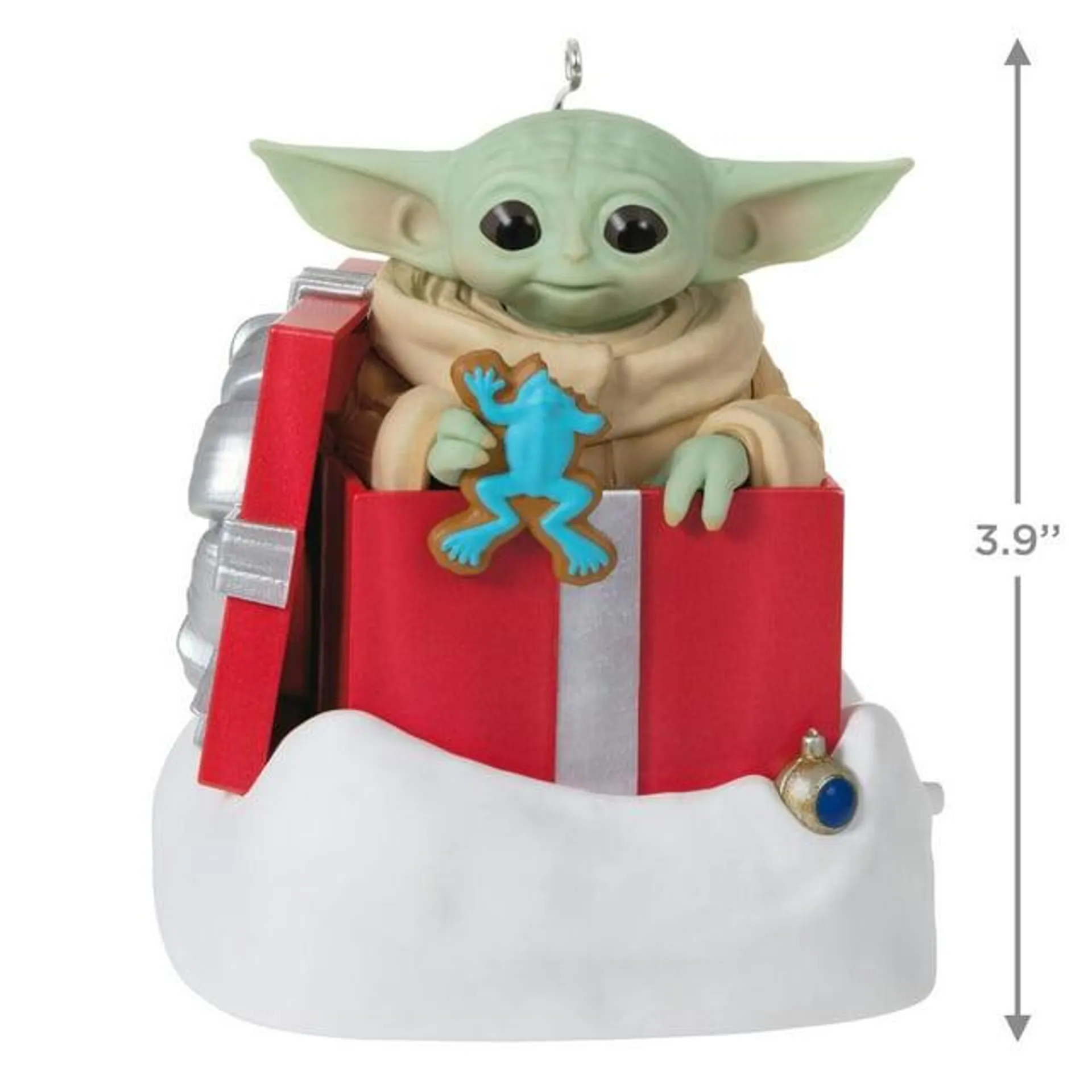 Hallmark Keepsake Christmas Ornament 2022, Star Wars: The Mandalorian Grogu Greetings, Sound and Motion