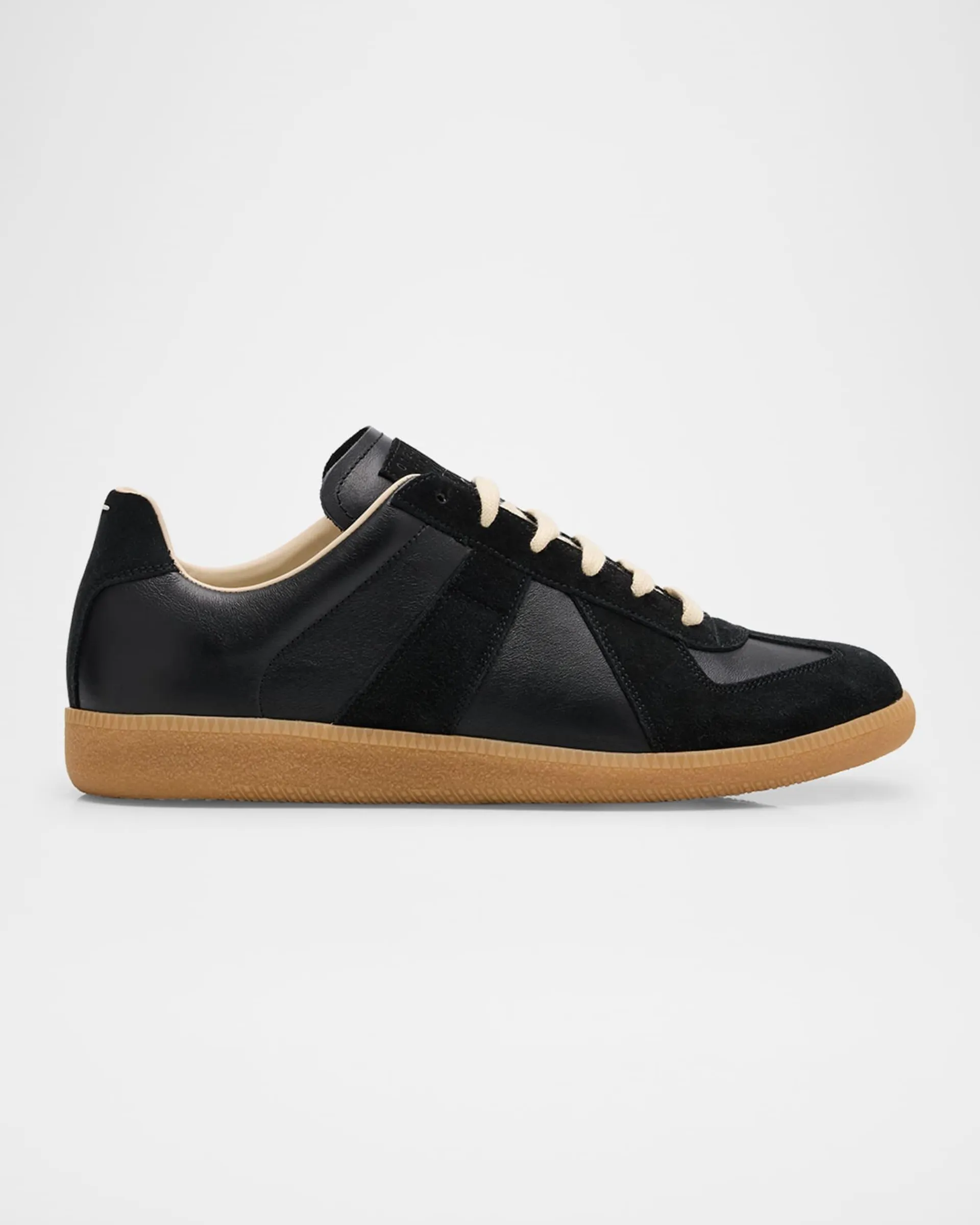 Men's Replica Leather Low-Top Sneakers