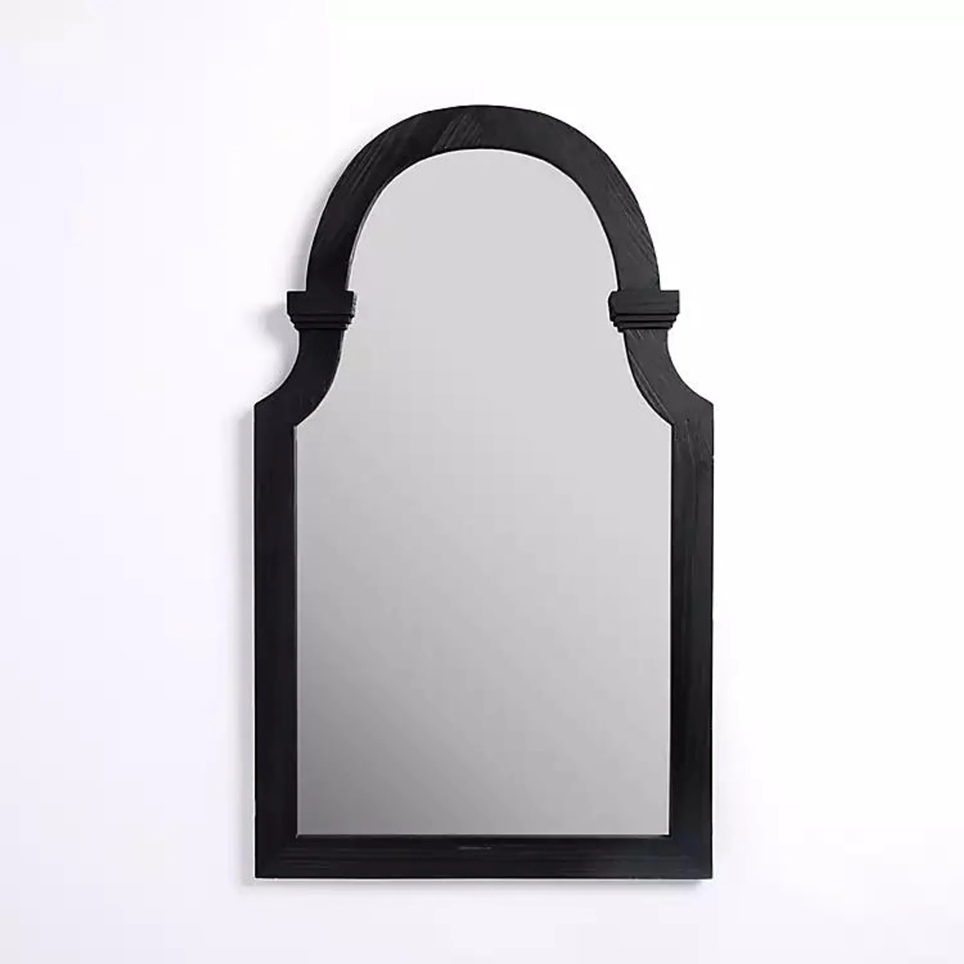 Stanton Black Wood Arch Wall Mirror