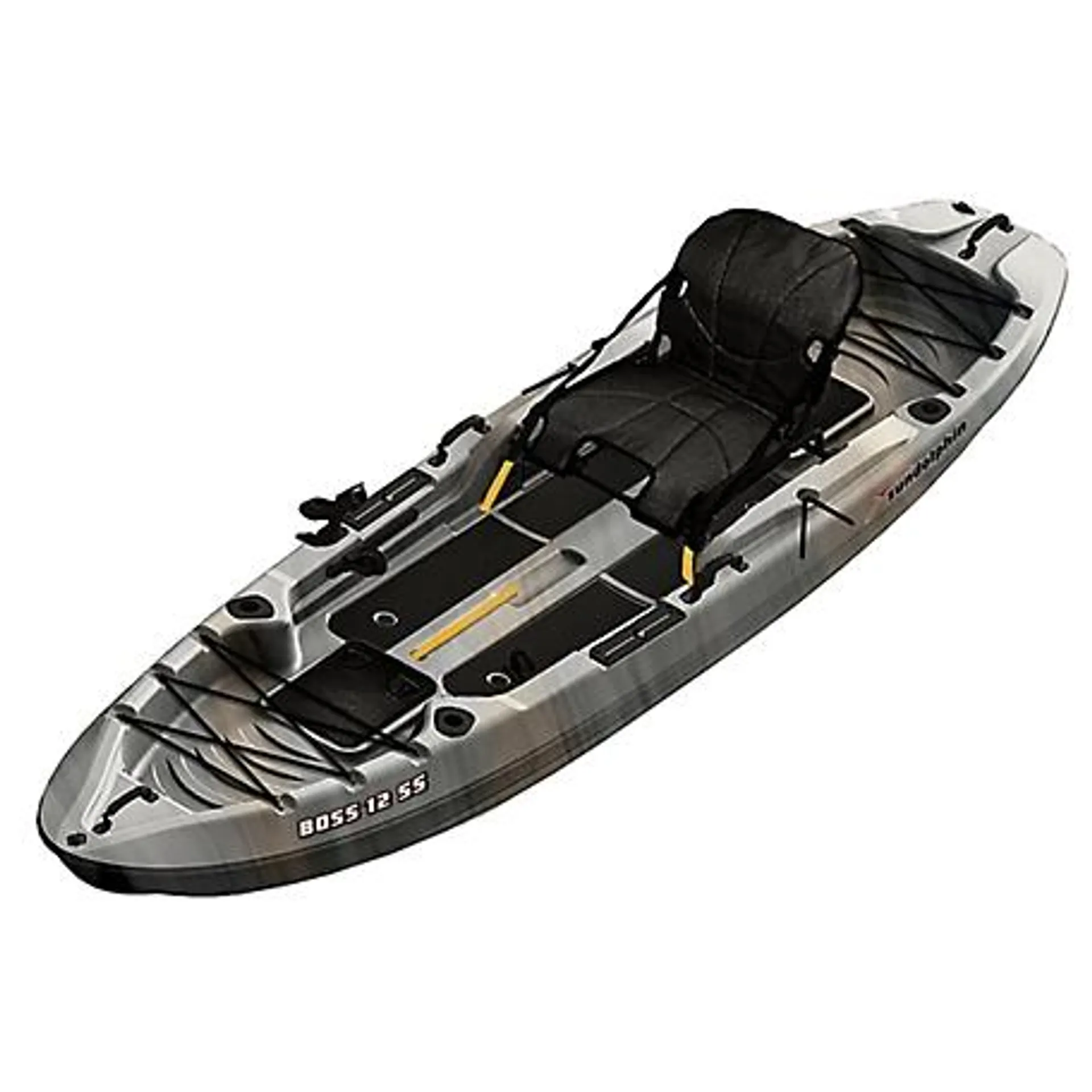 Sun Dolphin 12.3 ft. Boss 12 Sit-on-Top Fishing Kayak, Gray Swirl