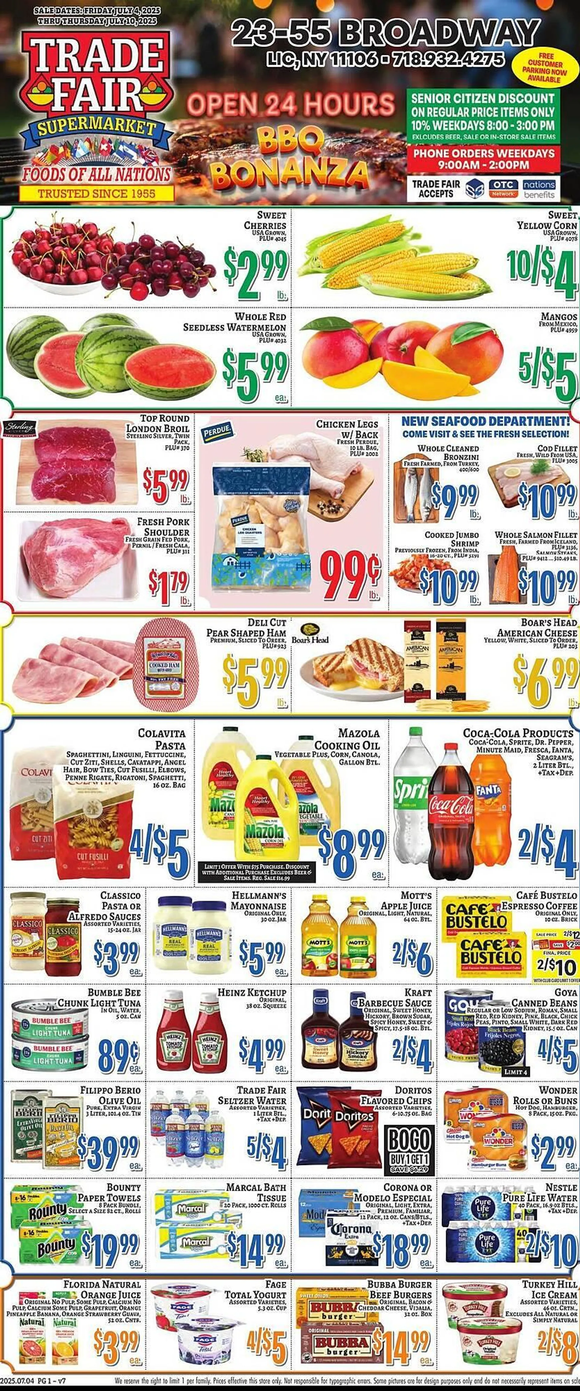 Weekly ad Trade Fair Supermarket Weekly Ad from July 4 to July 10 2025 - Page 1