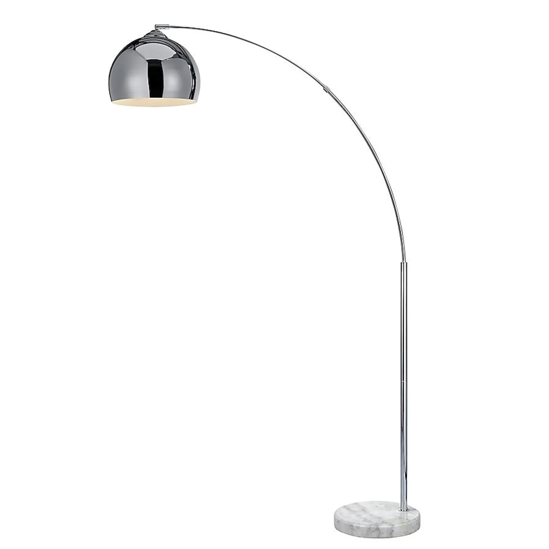 Teamson Home Arquer 66.93-in Chrome Arc Floor Lamp