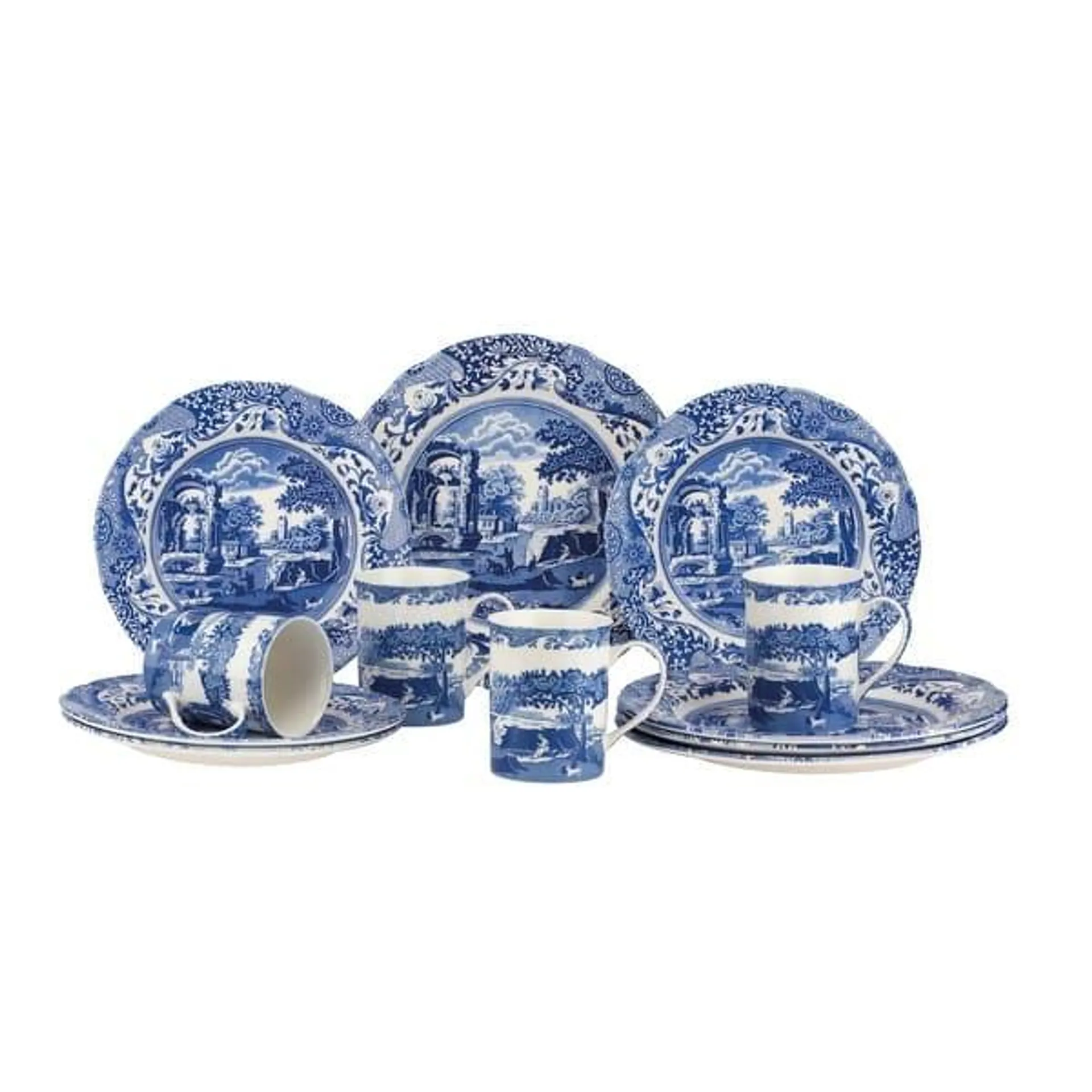 Spode Blue Italian 12 Piece Set