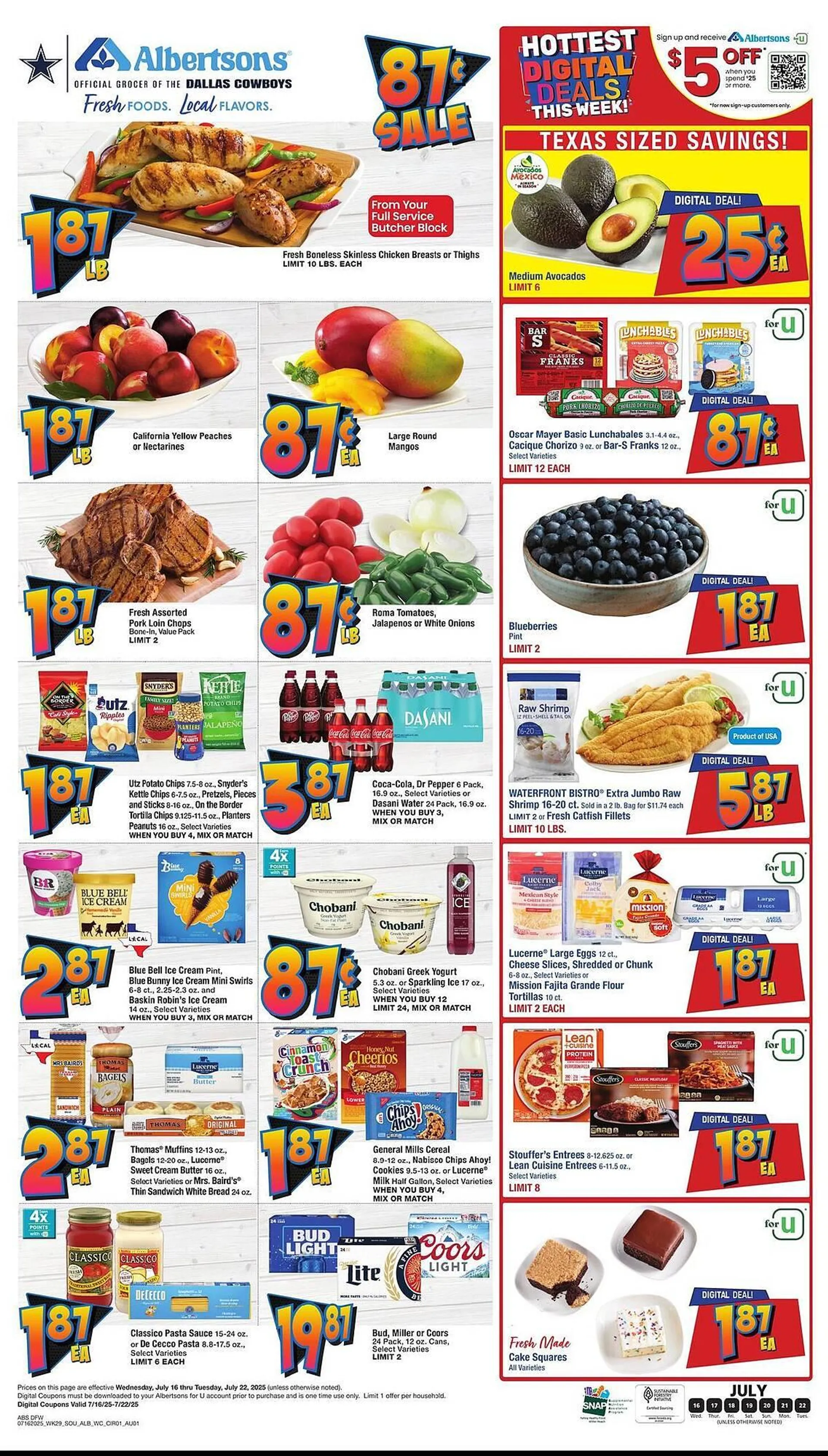 Weekly ad Albertsons Weekly Ad from July 16 to July 22 2025 - Page 1