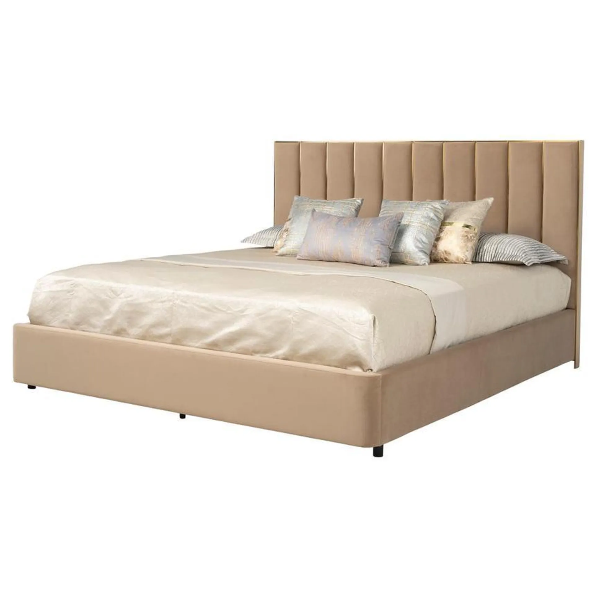 Linea Brown King Storage Bed